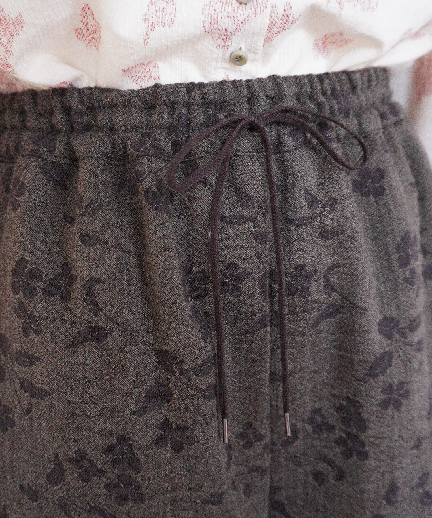 AMBIDEX Store 〇flower tale ギャザーワイドパンツ(F キナリ): Rin