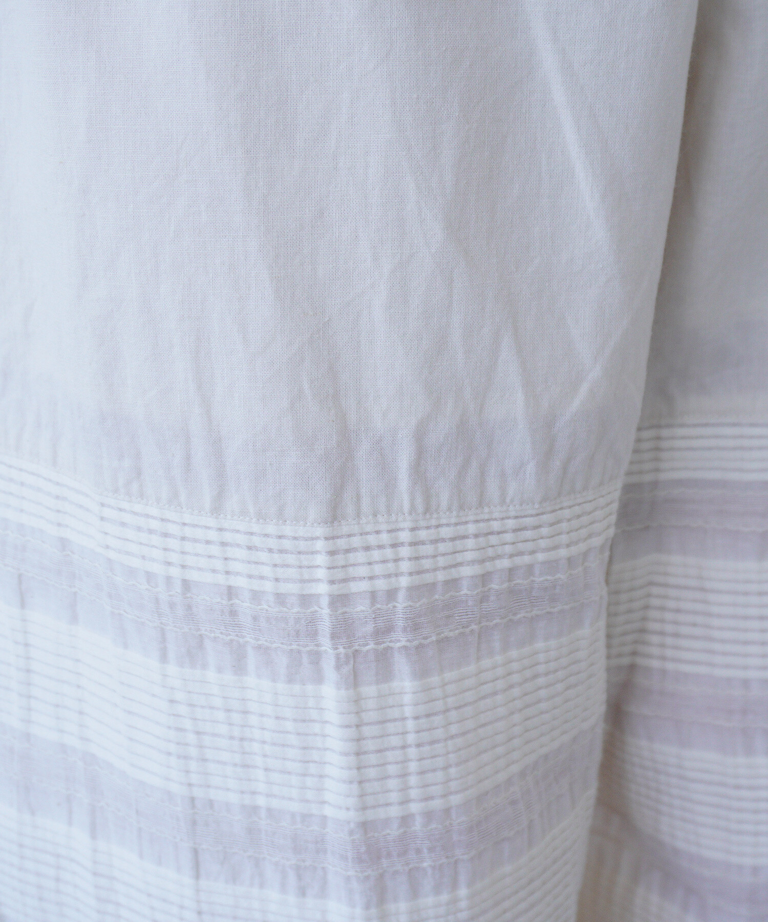 AMBIDEX Store △〇pintuck jacquard ギャザーパンツ(F キナリ