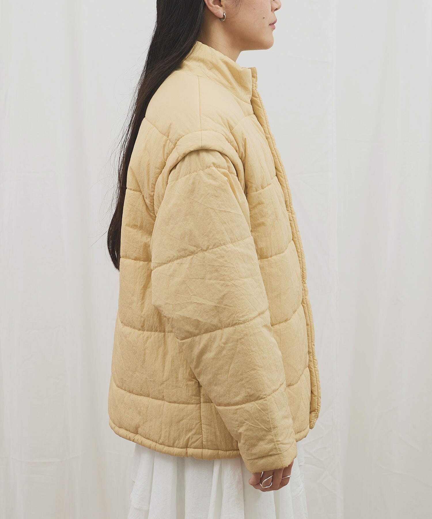 AMBIDEX Store 〇puff 2way coat(F ベージュ): l'atelier du savon