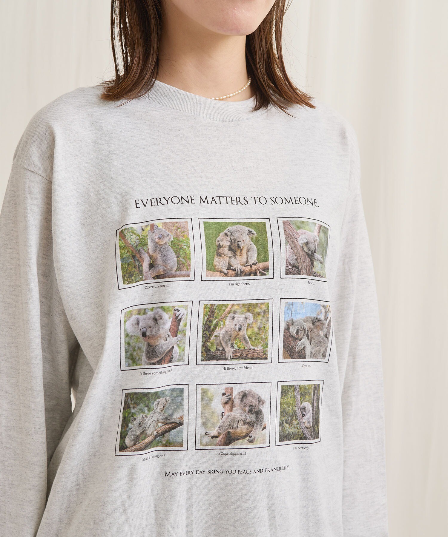 AMBIDEX Store someone special long sleeve(F アッシュグレー): l