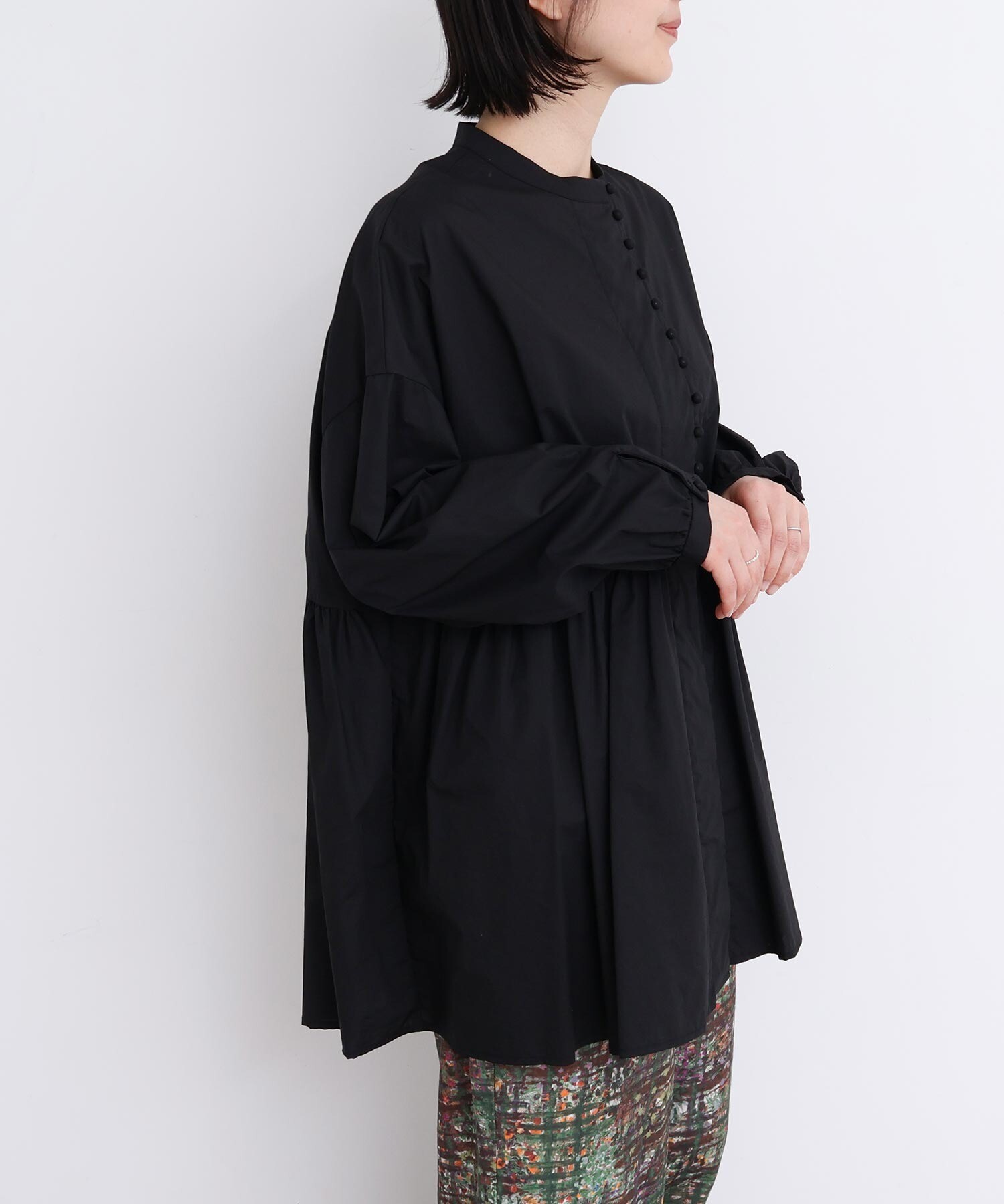 AMBIDEX Store 〇タイプライターころころボタン ブラウス (F