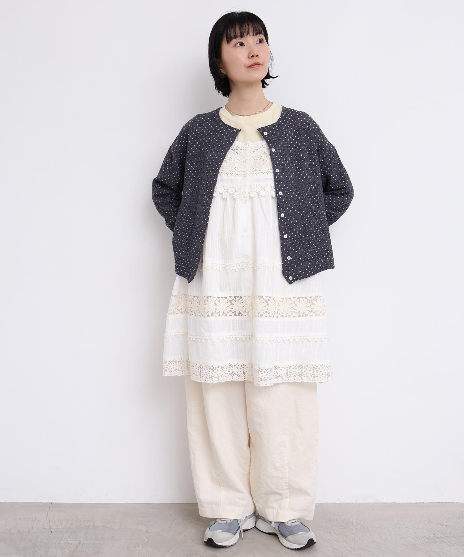 AMBIDEX Store 【予約販売】つぎはぎレース パッチワークキャミ