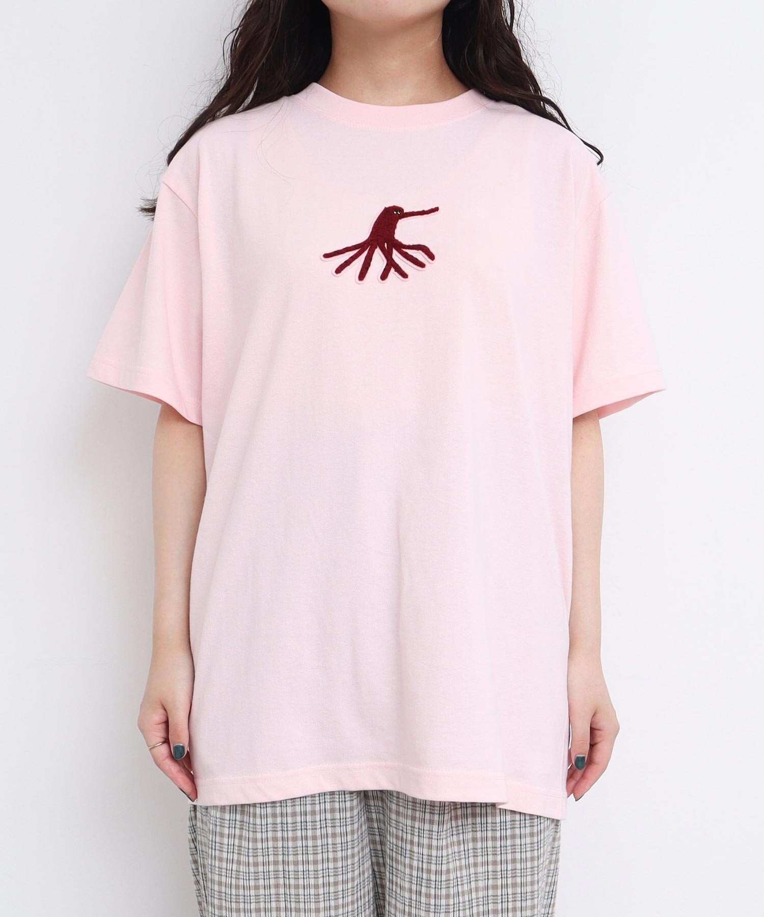 tシャツ 海の生物　さがら刺繍Tシャツ レディース AMBIDEX Store 海の生物 さがら刺繍Tシャツ(F シロ): l'atelier