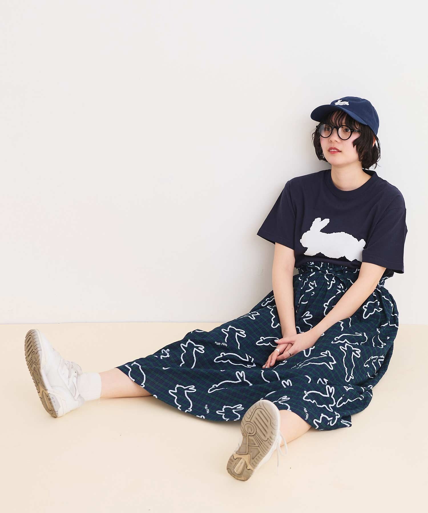 AMBIDEX Store △〇run rabbit Tシャツ(F コン): l'atelier du savon