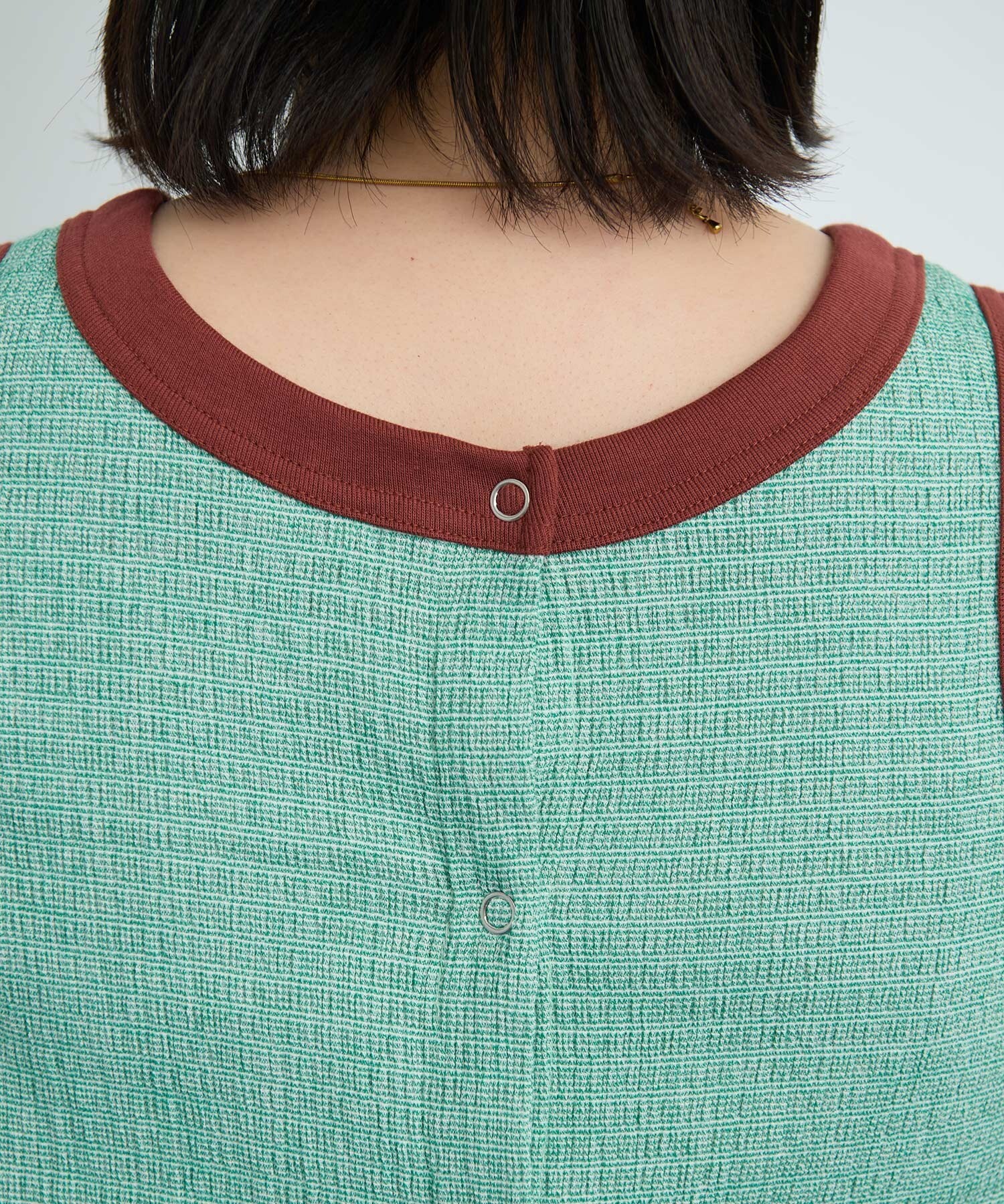 AMBIDEX Store HOSO pitch Border ワンピース(F グリーン): l