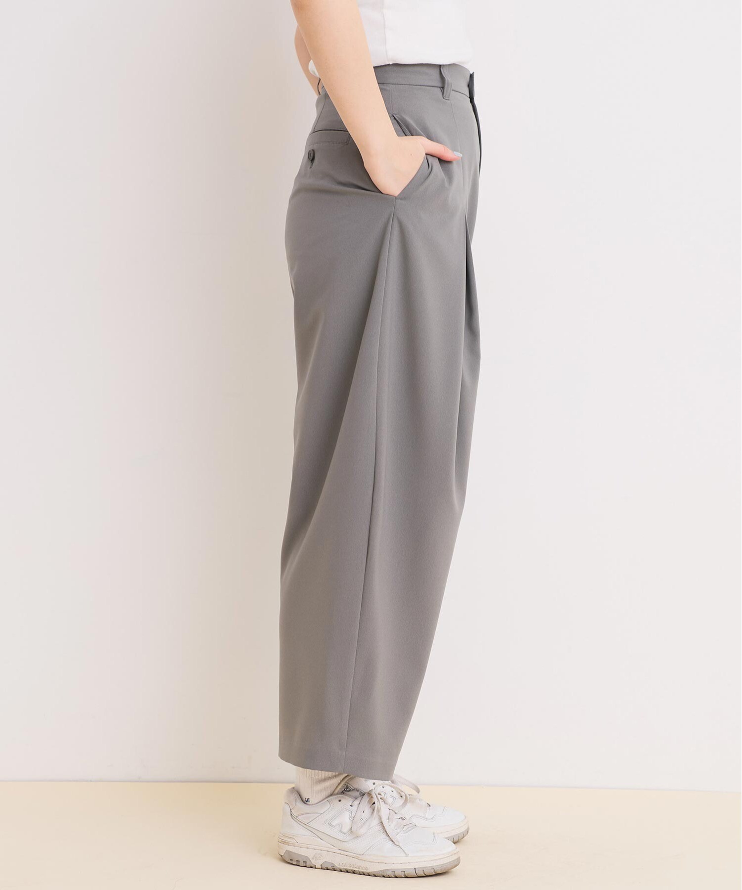 AMBIDEX Store ○BOX タックパンツ(F クロ): l'atelier du savon