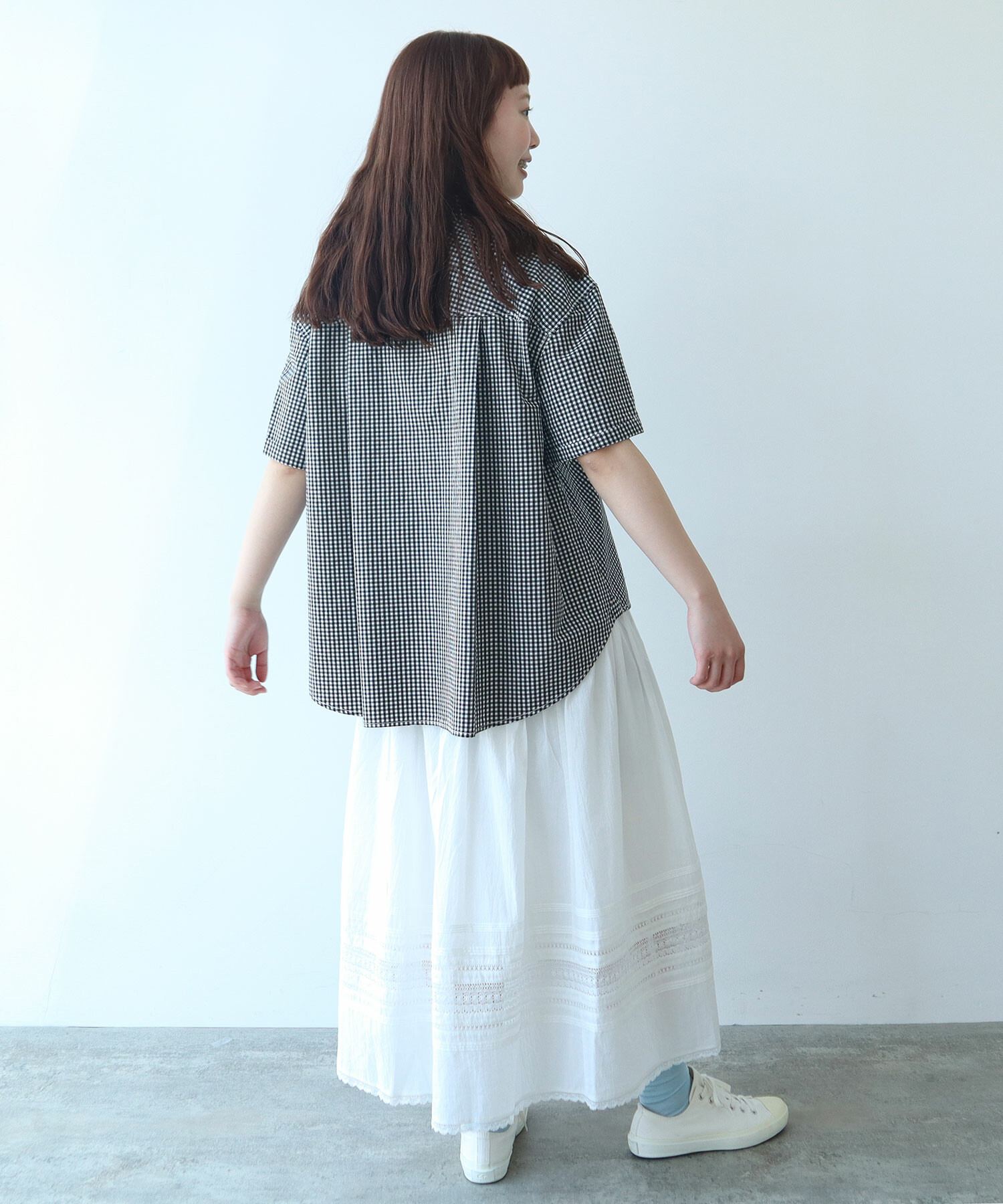 週末値下 Ohga SAVON ブラウス ホワイト 半袖（Ohga SAVON