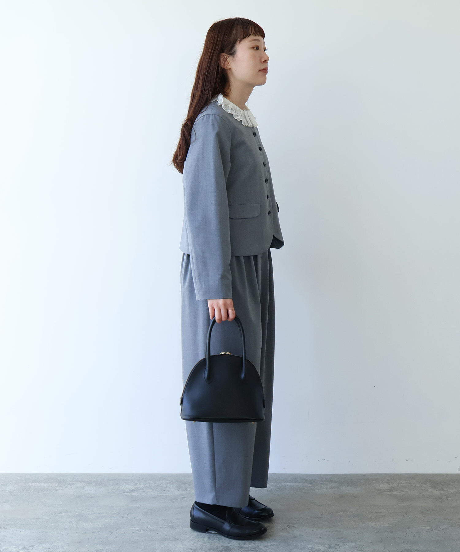 AMBIDEX Store 〇 2 / 80 TWツイル タックパンツ(F クロ): bulle de savon