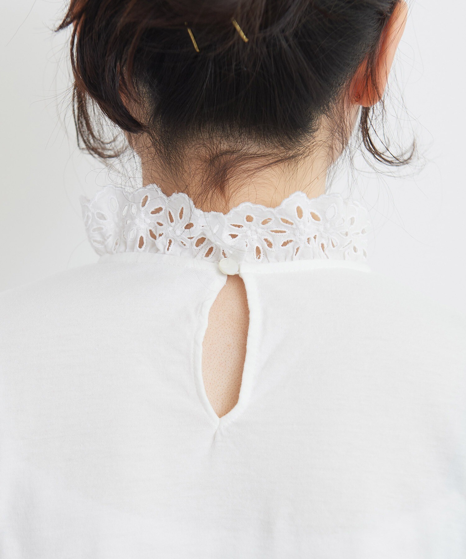 AMBIDEX Store 30/-天竺 コットンレースインナー(F クロ): CHILD WOMAN