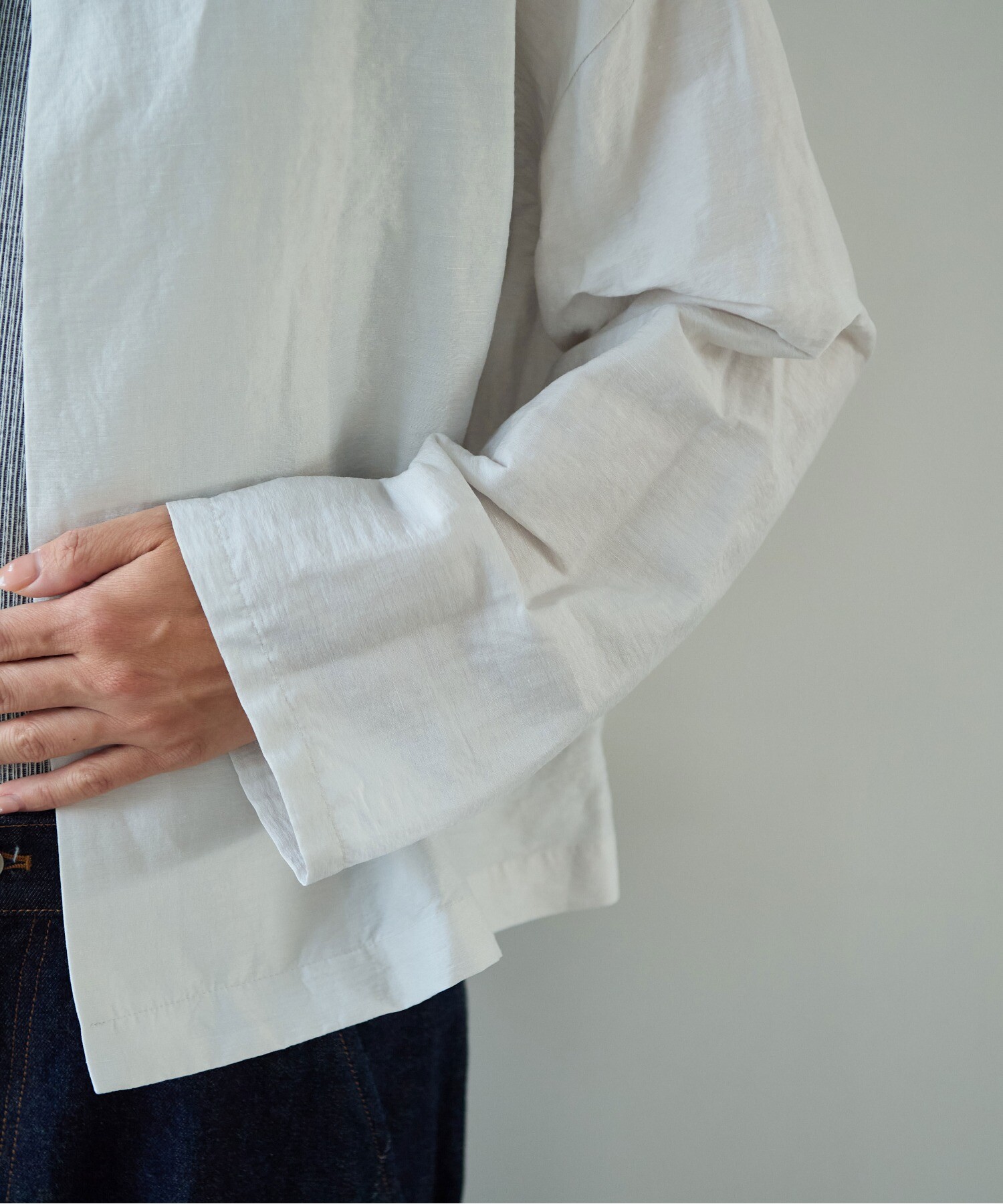ブラウス シャツ Vis/L/Ny Sheer haori ブラウス レディース AMBIDEX Store Vis/L/Ny Sheer haori ブラウス(F グレー): yuni