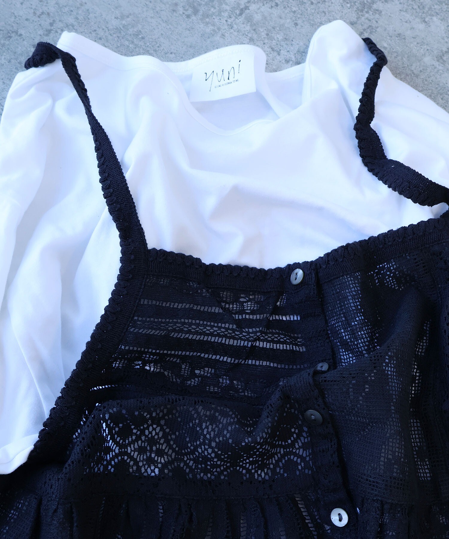 AMBIDEX Store △○indiaパッチワークレース キャミビスチェ(F シロ): yuni