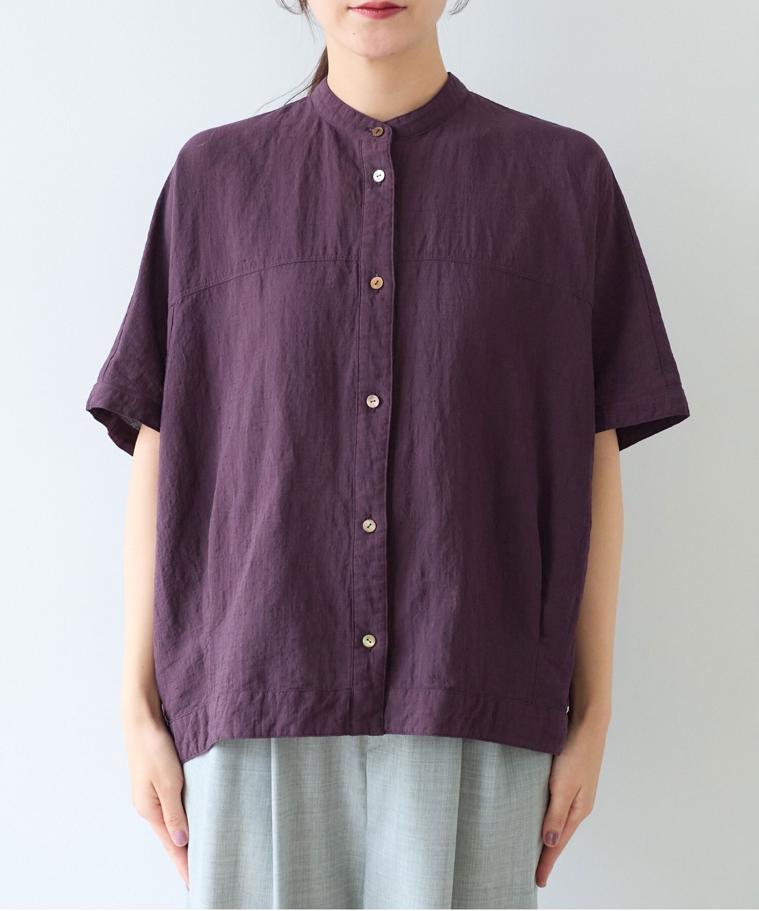 コットンリネンブラウス ブラウス レディース 7分袖 コットン リネン 春 夏 春夏 刺繍