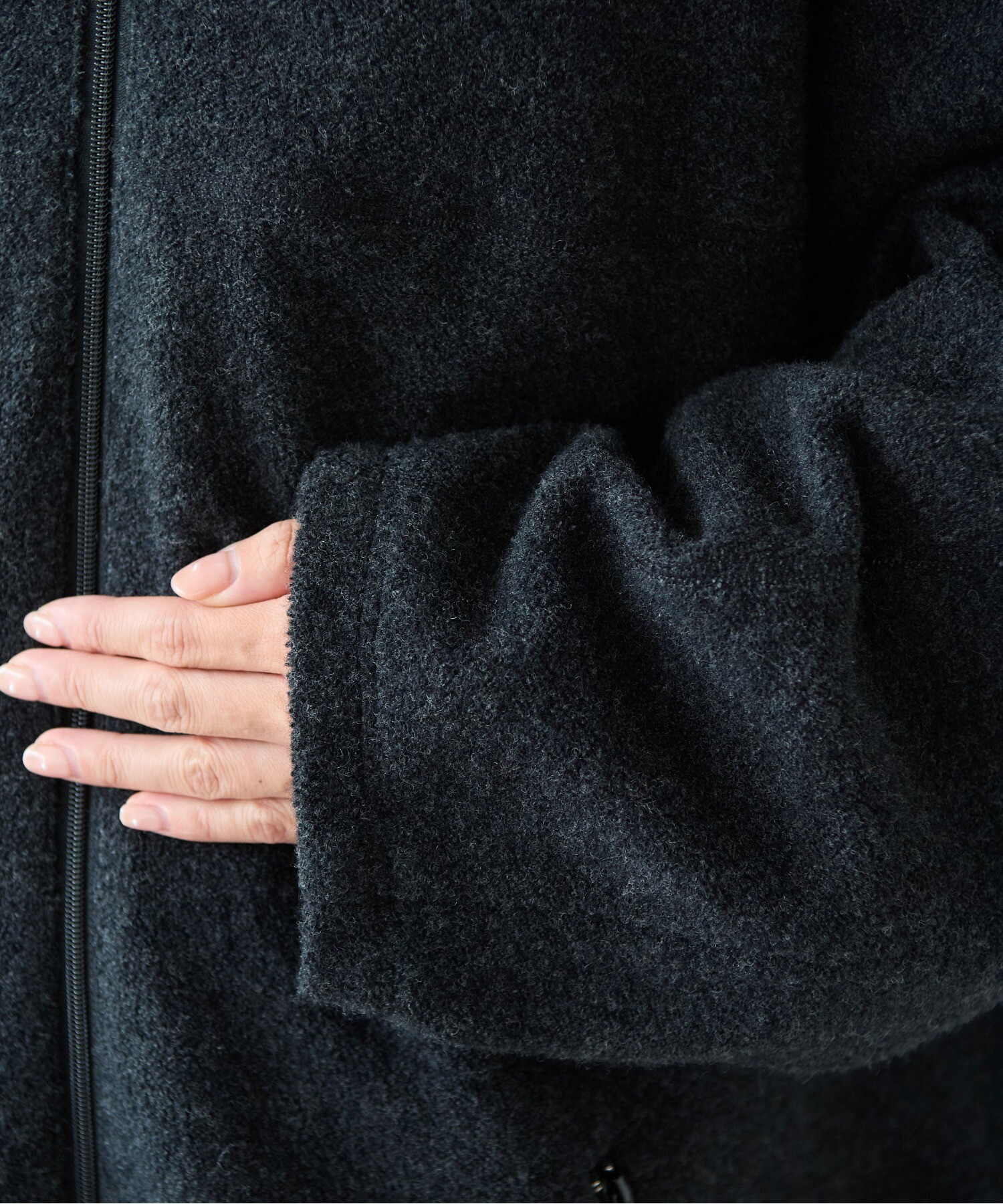 AMBIDEX Store ○コットンウールカシミアボア コクーンコート (F