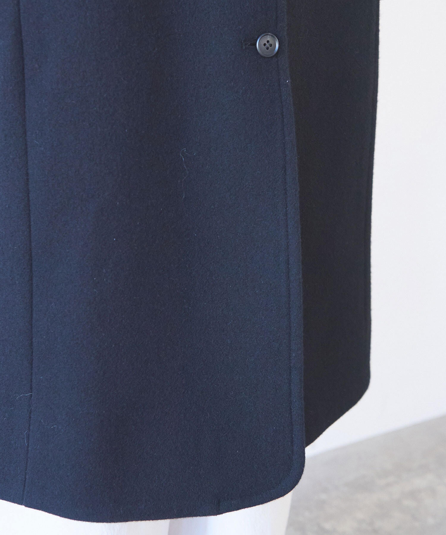 新品yuni ○ウールsuper100 bal collar cocoonコート AMBIDEX Store ウールsuper100 bal collar cocoonコート (F キナリ): yuni