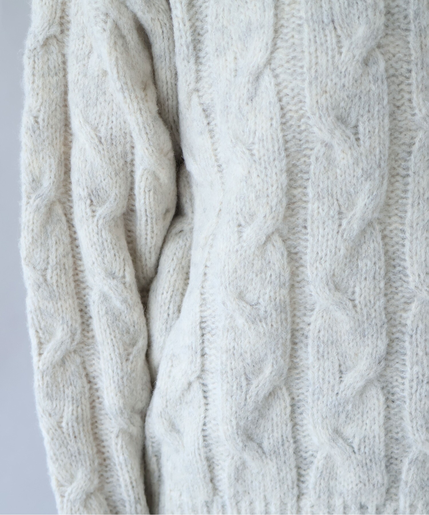 AMBIDEX Store ○malibo mix ウール アラン編みプルオーバー(F チャ): yuni