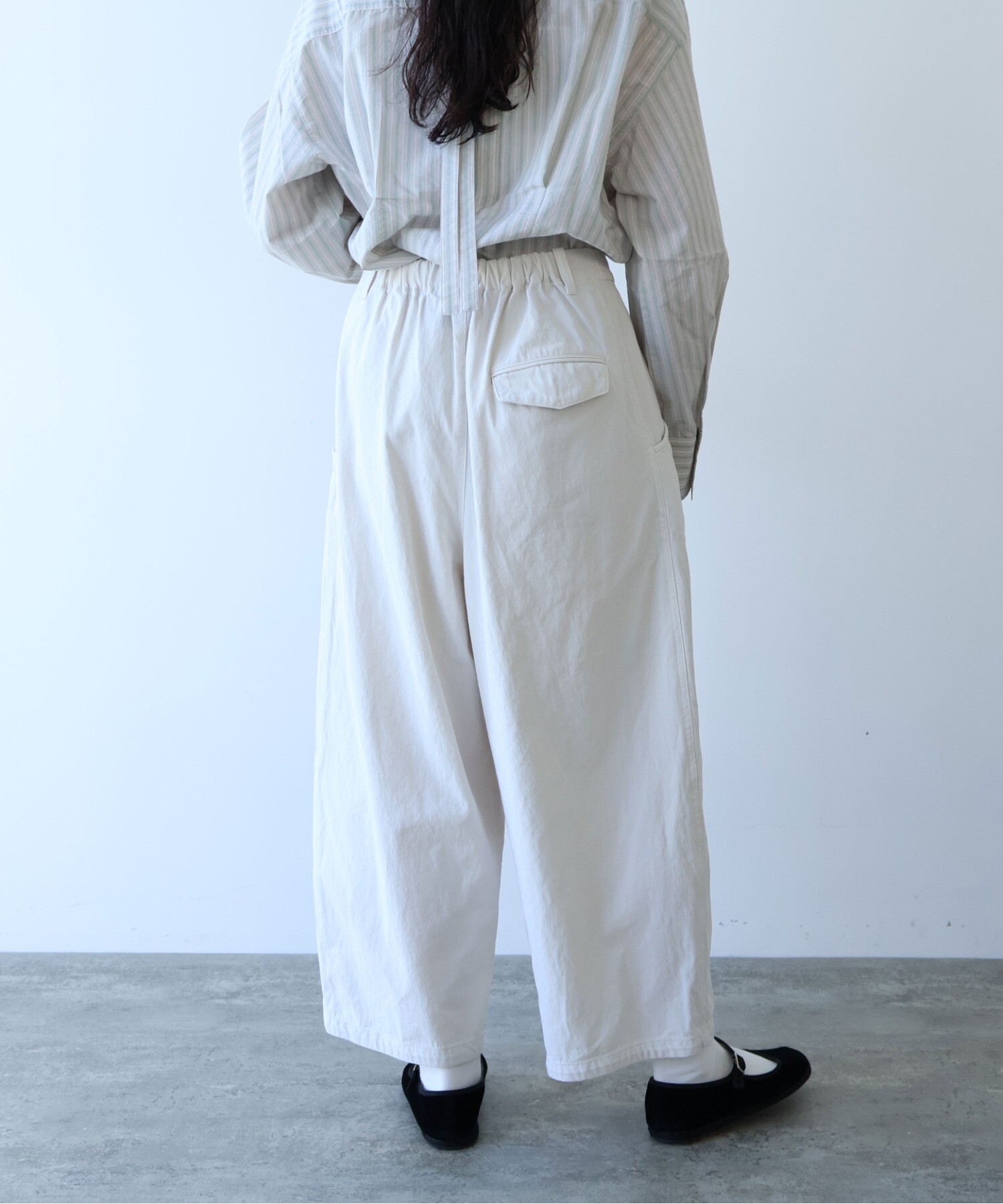 AMBIDEX Store ○強撚コットン近江晒 コクーンパンツ(F カーキ): yuni