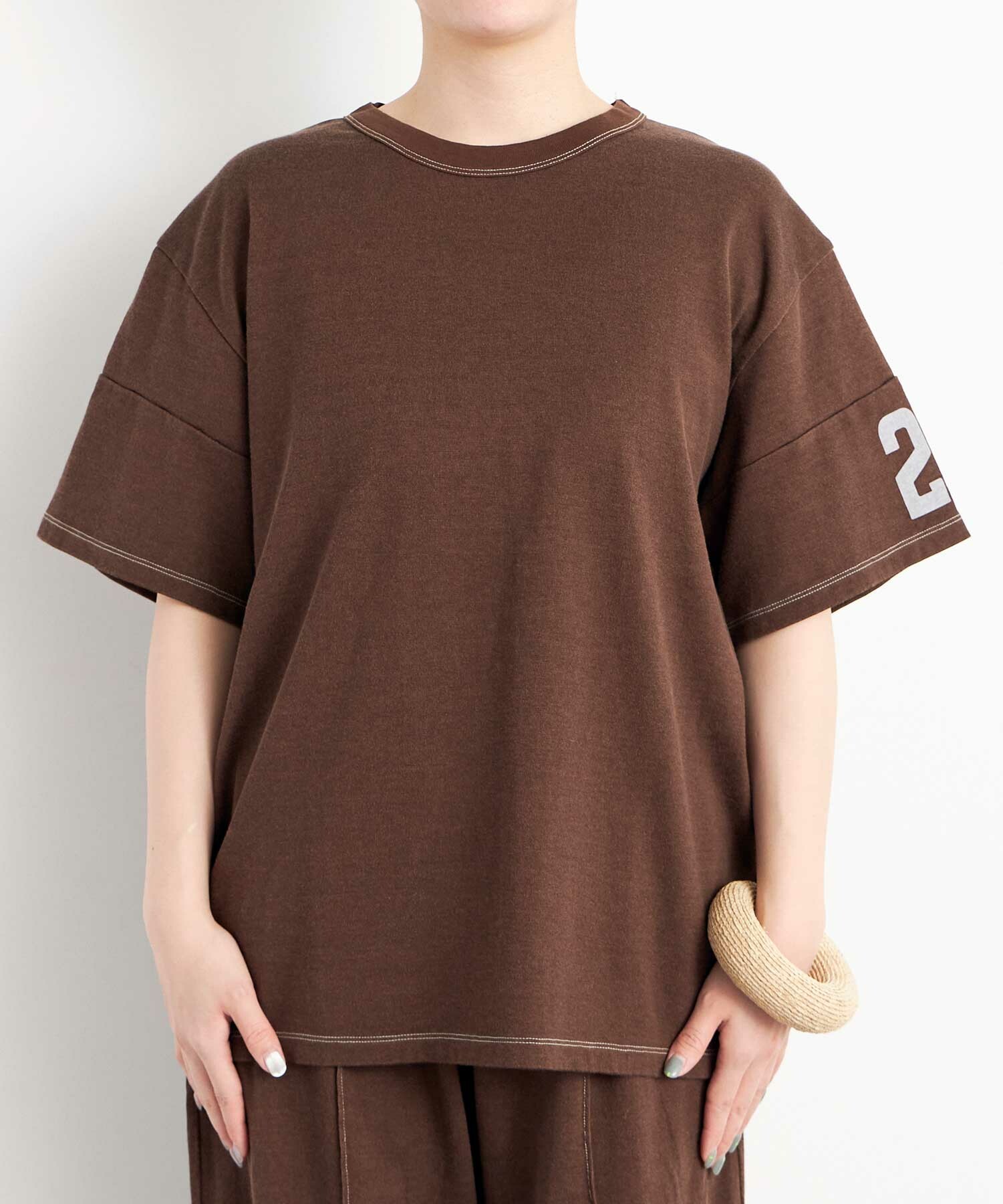 AMBIDEX Store △○Football Jersey 22 Tシャツ(F DEEP BROWN