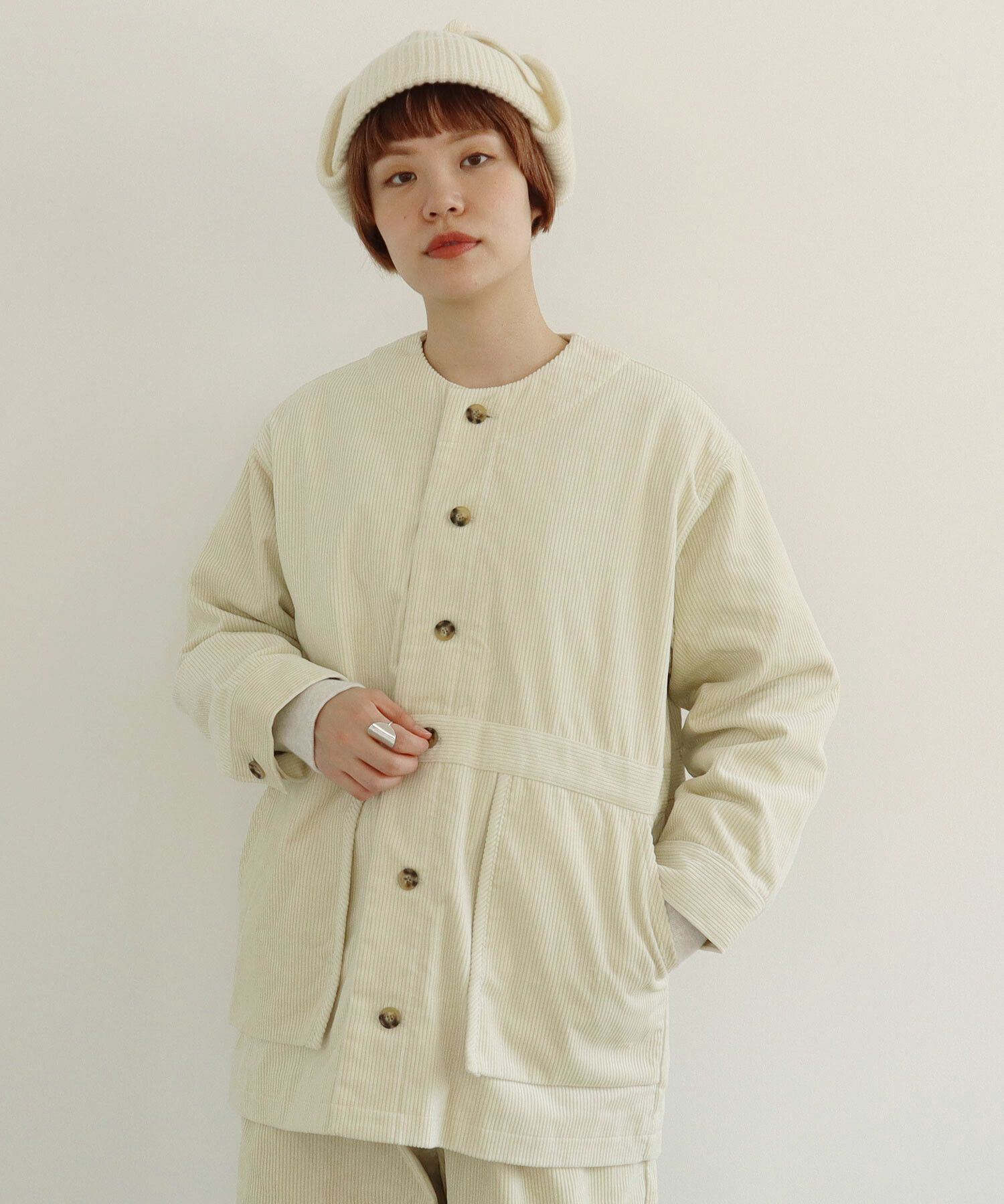 AMBIDEX Store ○COLCHIS フライト ニット キャップ(F OFF WHITE