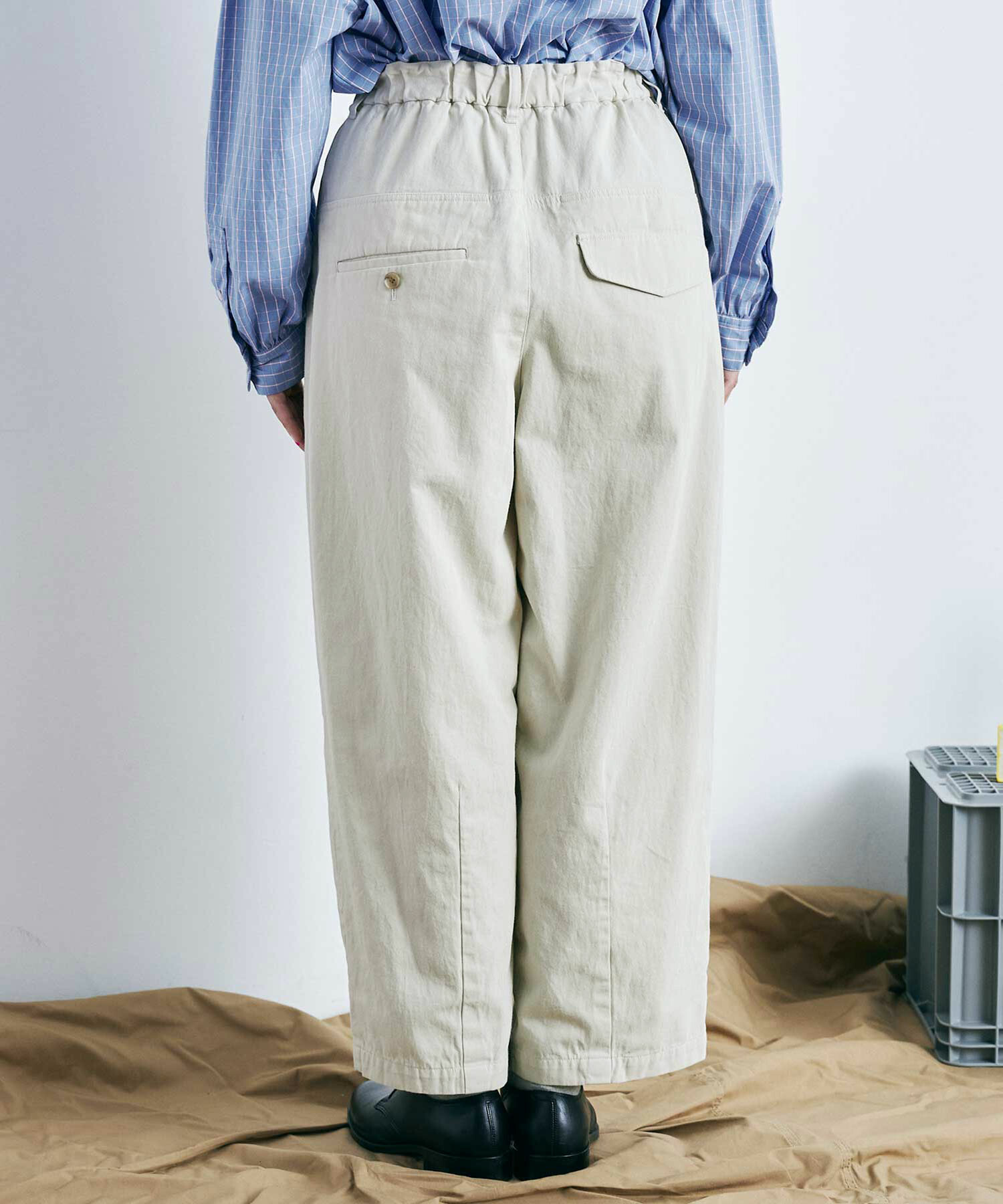 AMBIDEX Store ○強撚TWILL BONTAN パンツ(F LT.BEIGE): FLAT AMBIDEX Store ○強撚TWILL BONTAN パンツ(F LT.BEIGE): FLAT