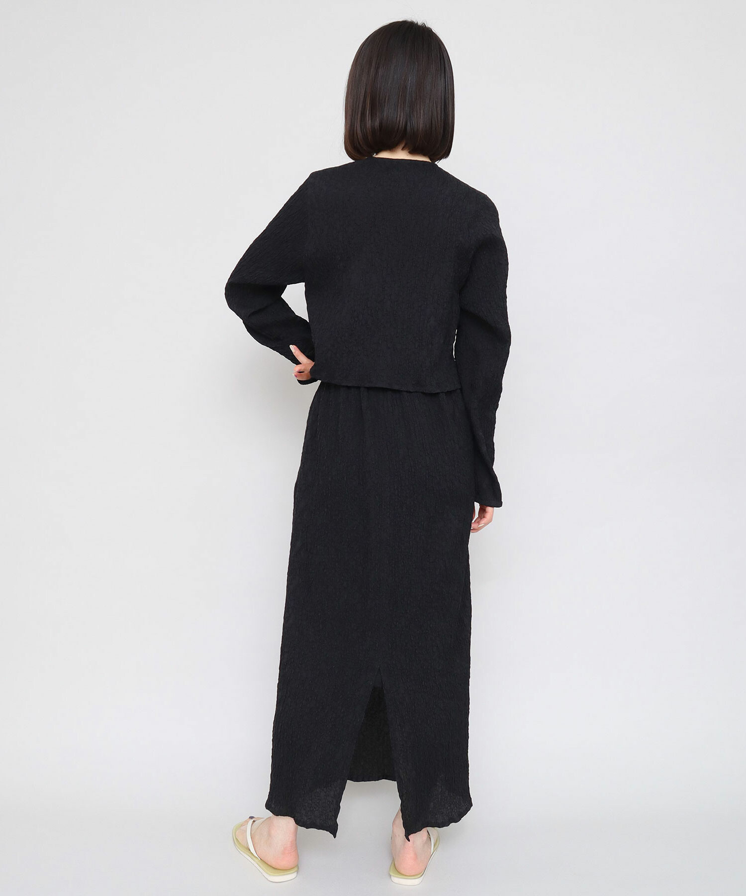 【GRAVER】ベアハートブラック刺繍半袖T 2COLOR ハート刺繍バイカラーカーディガン | ALL ITEM | OBLI