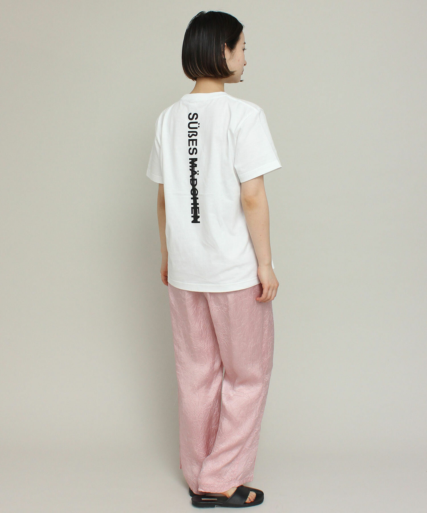 AMBIDEX Store △キュプラシワサテン ワイドパンツ(F ピンク): iki