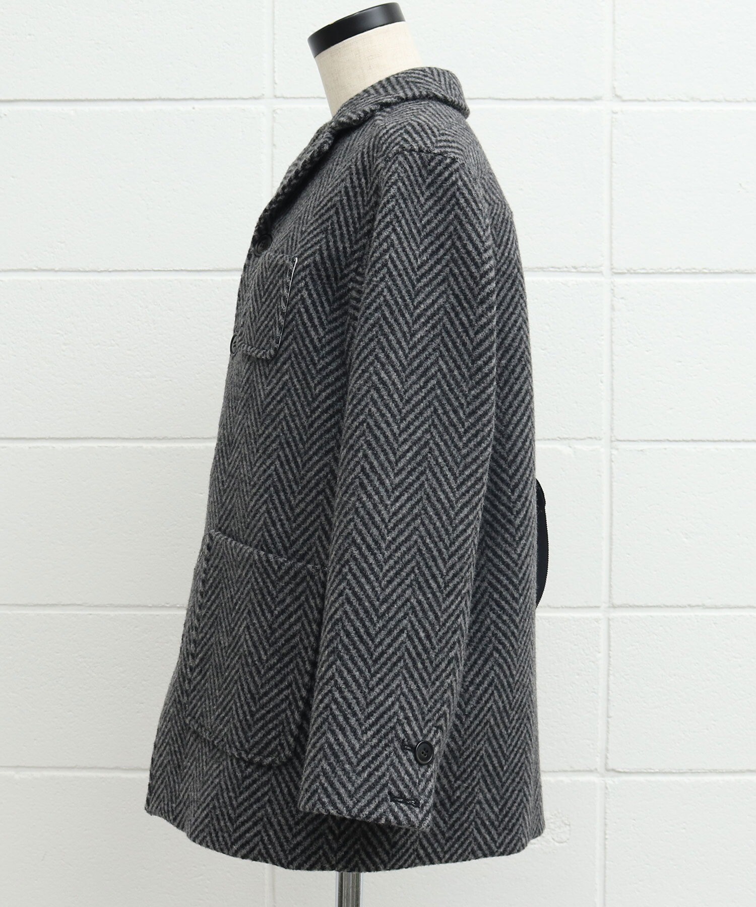 値下げ】 Malle☆HARRIS ロングコート TWEED畑仕事のコート②