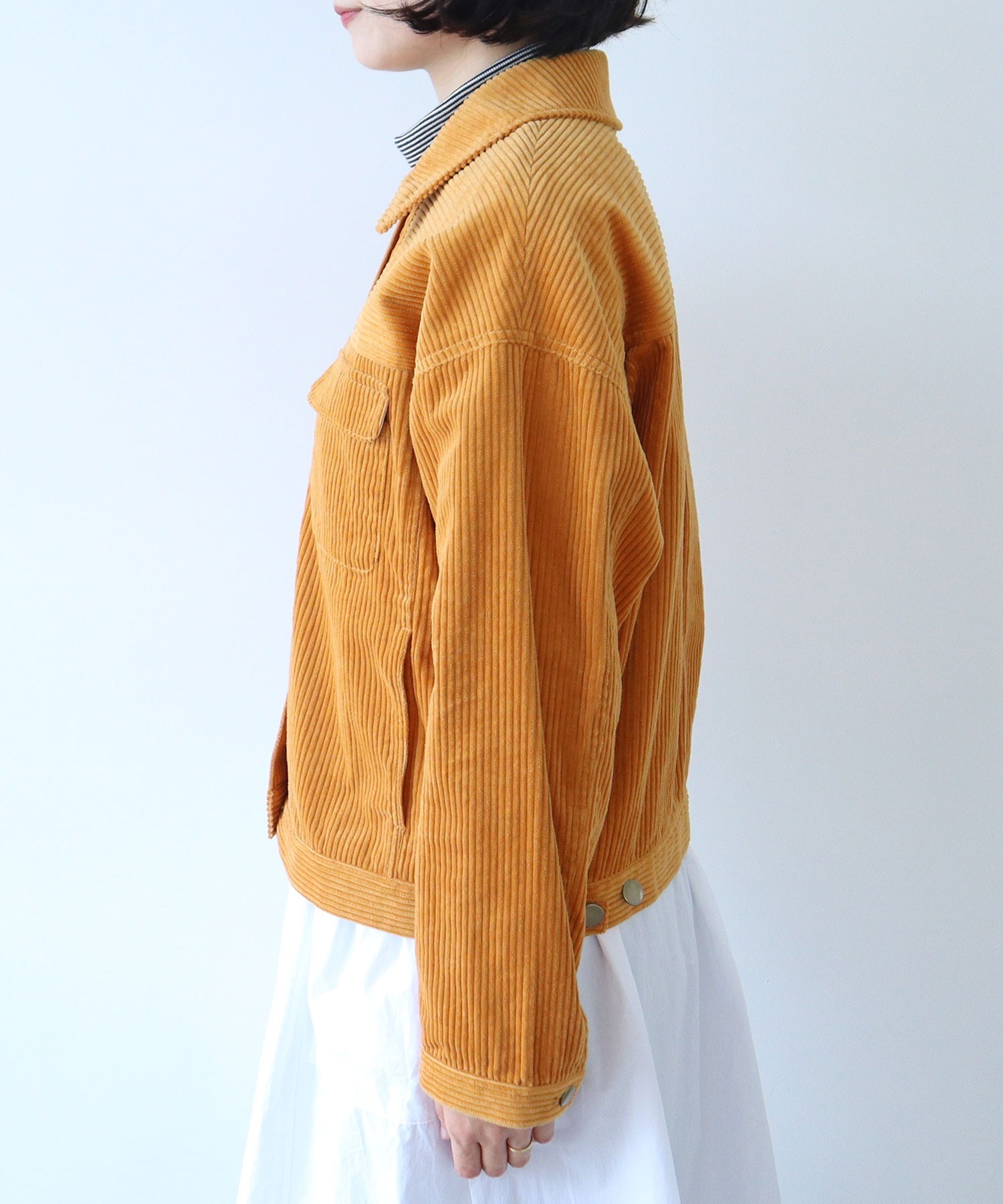 AMBIDEX Store ○○6Wコーデュロイ ブルゾン(F カーキ): PAR ICI