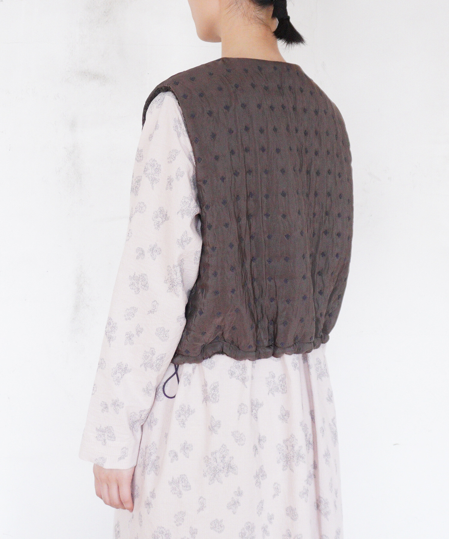 AMBIDEX Store 〇flower dot quilt jacquard ショートリバーシブル