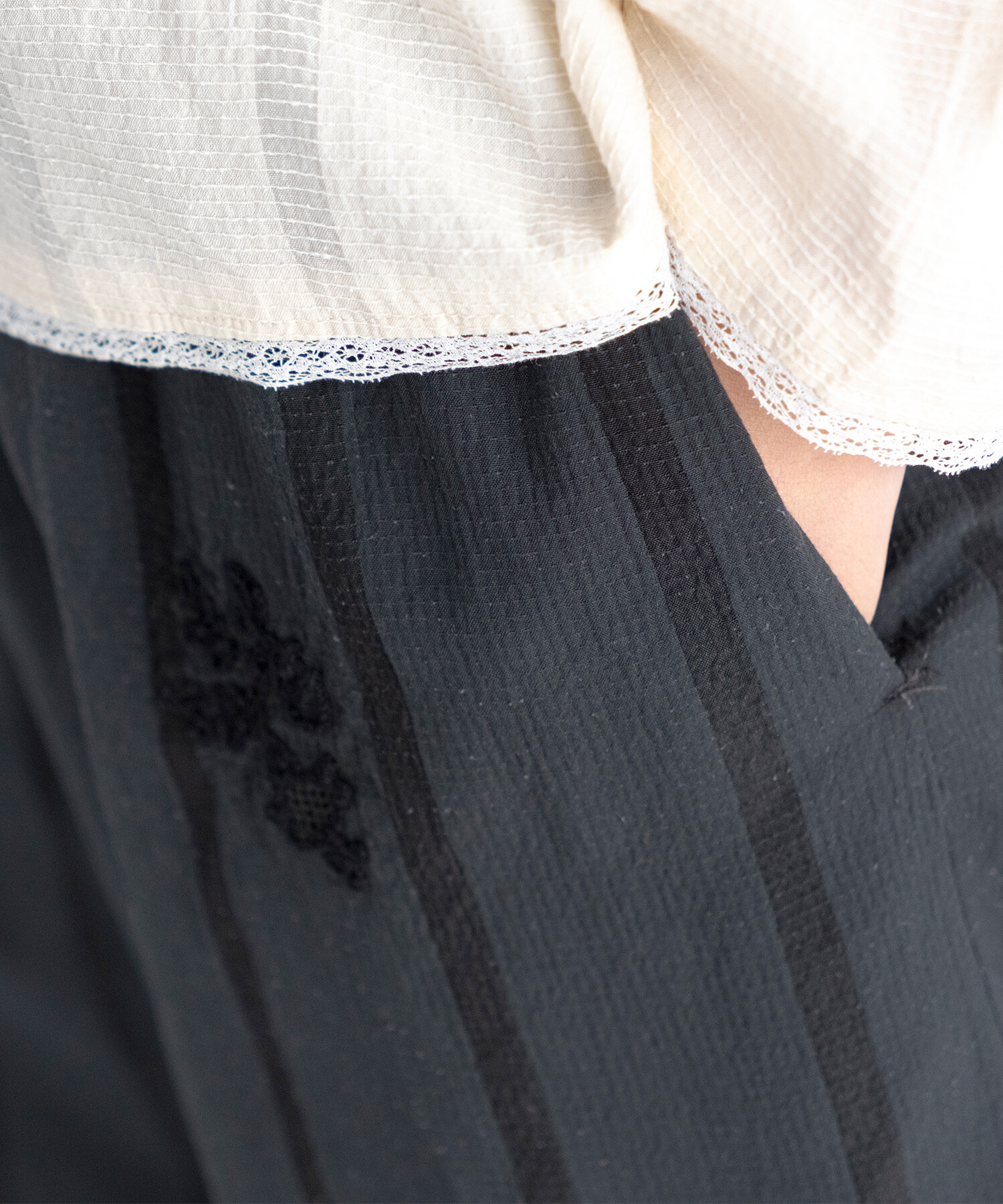 アンティーク雑貨 010 AMBIDEX Store 【予約販売】〇antique chain embroidery ギャザー