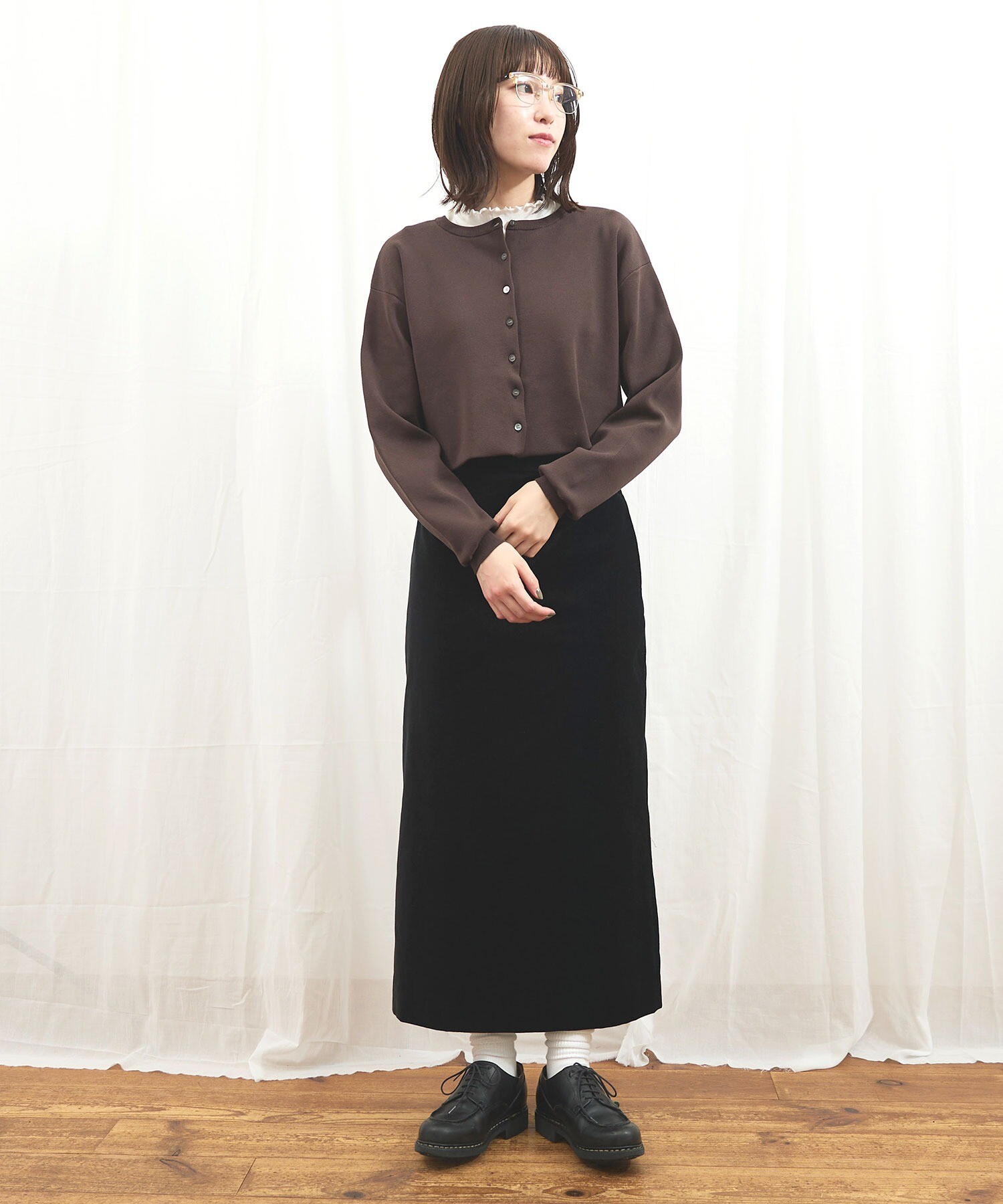AMBIDEX Store C/Ny pleating cardigan(F キナリ): l'atelier du savon