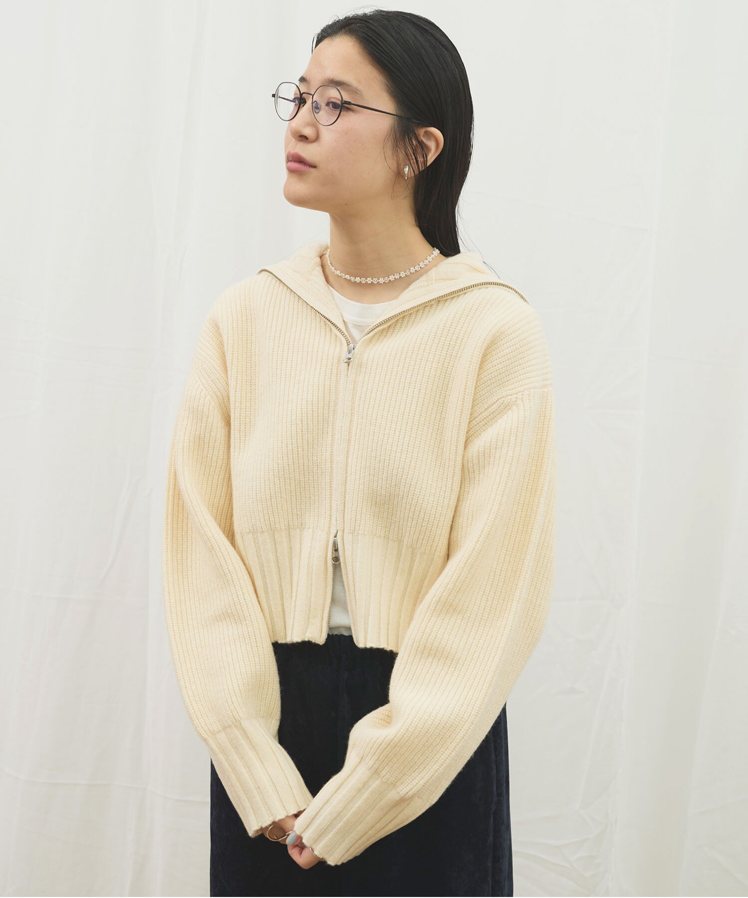 AMBIDEX Store 〇AIR WOOL zip cardigan(F キナリ): l'atelier du savon