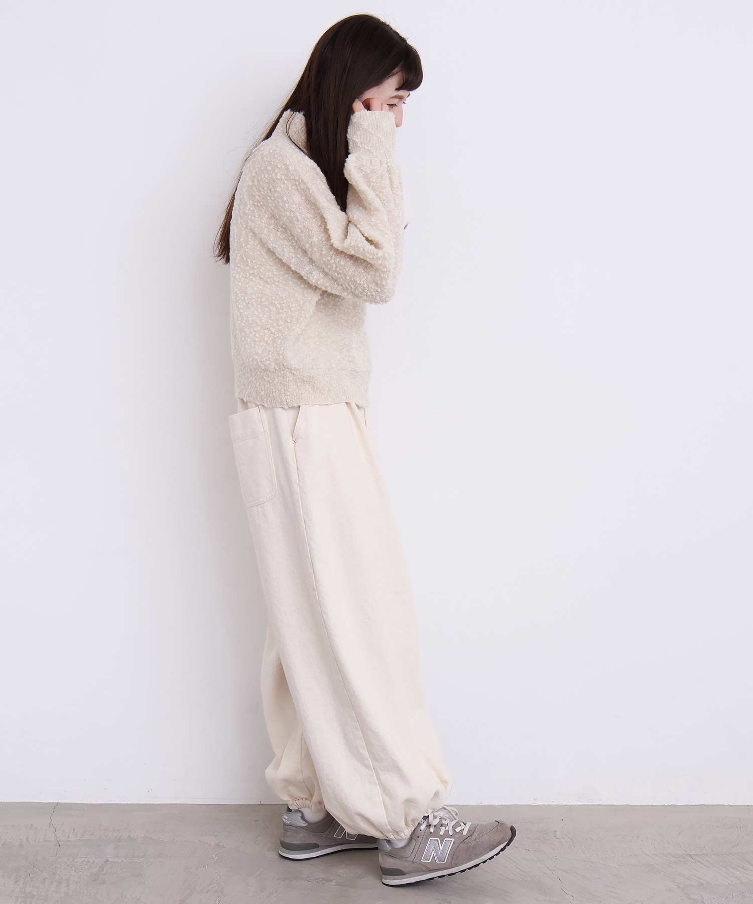 AMBIDEX Store 【予約販売】○たゆたゆデニムパンツ(F クロ): l