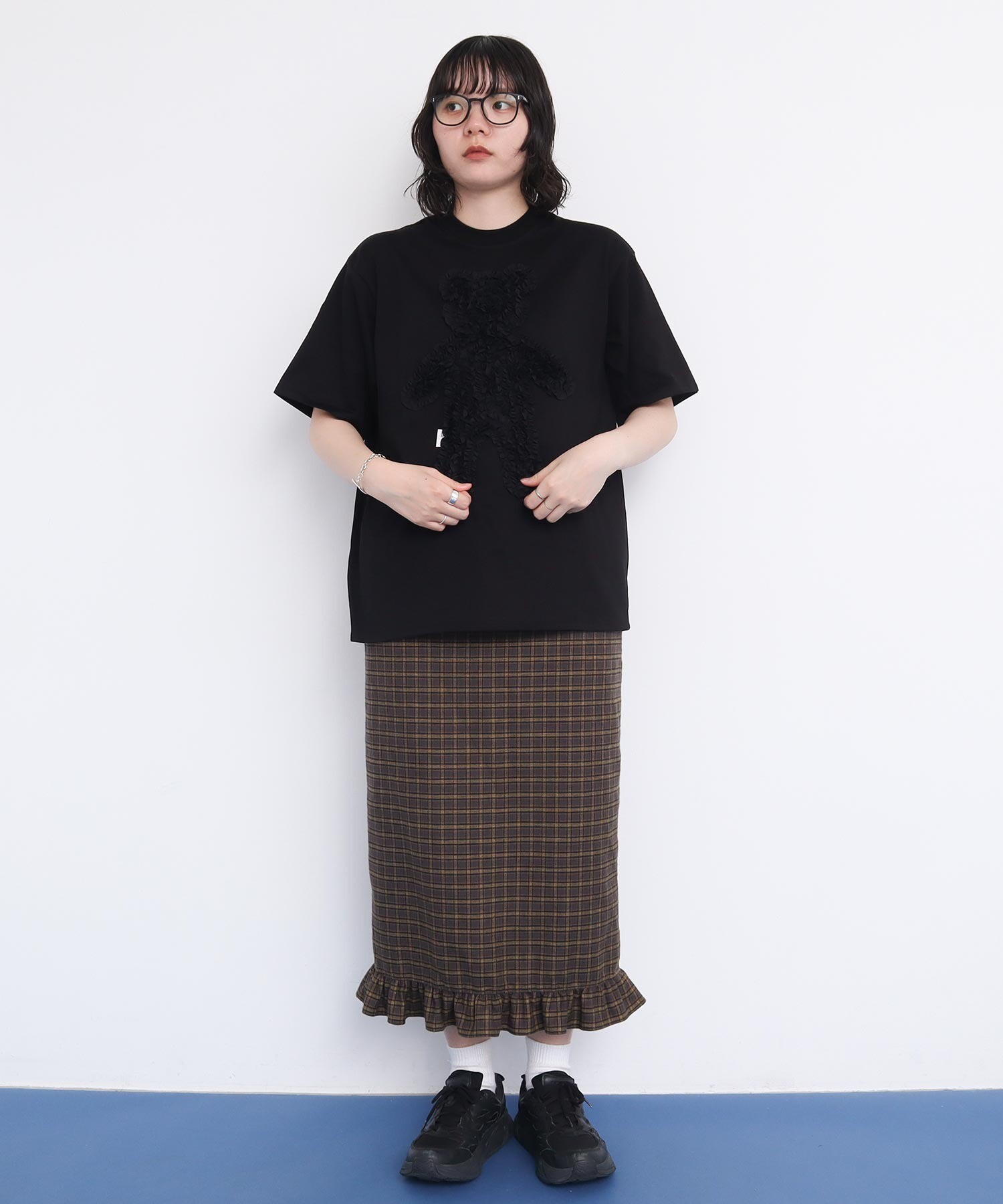 AMBIDEX Store △BEAR FRILL Tシャツ(F アオ): l'atelier du savon