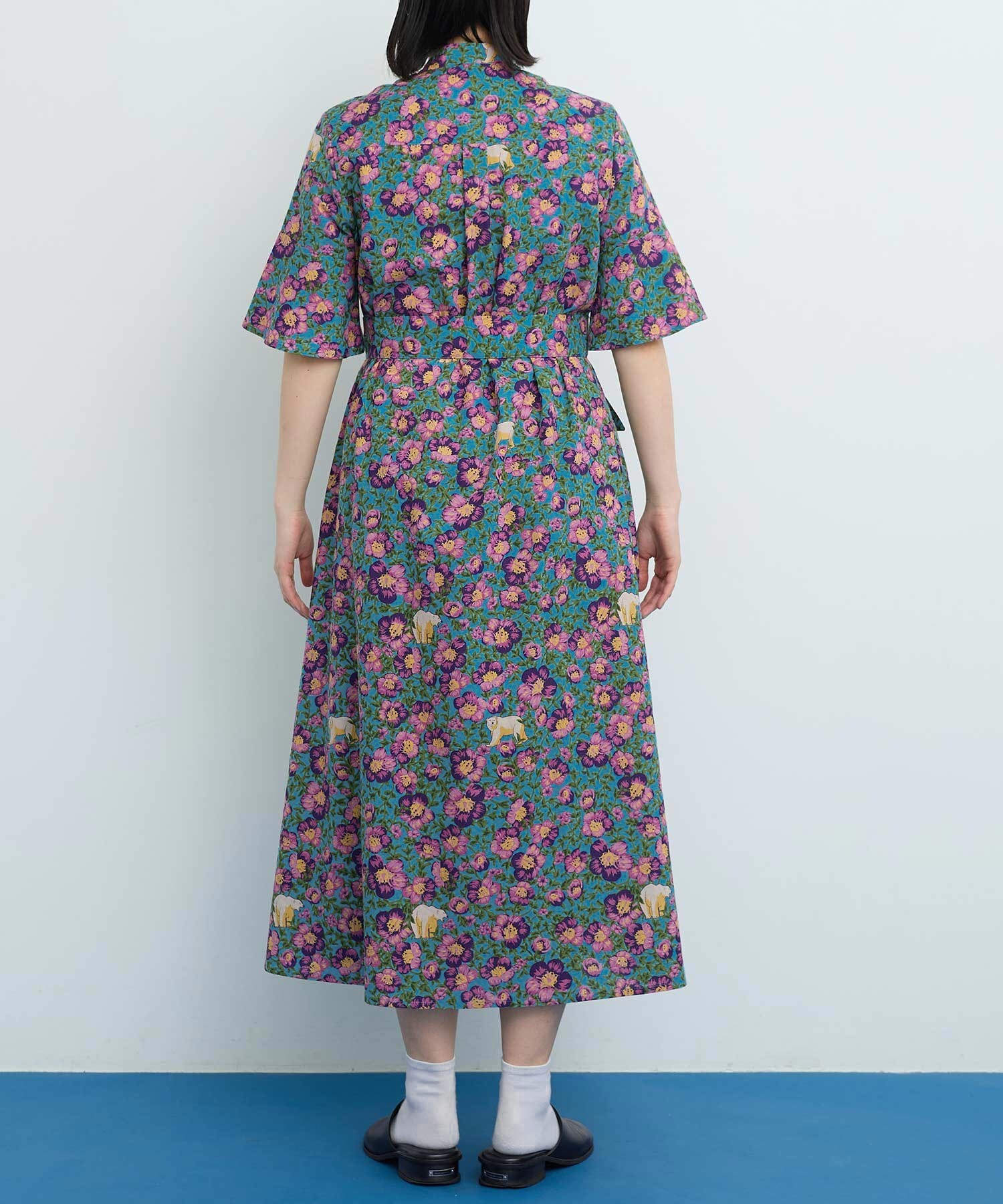 AMBIDEX Store Arctic Flower スタンドカラーワンピース(F