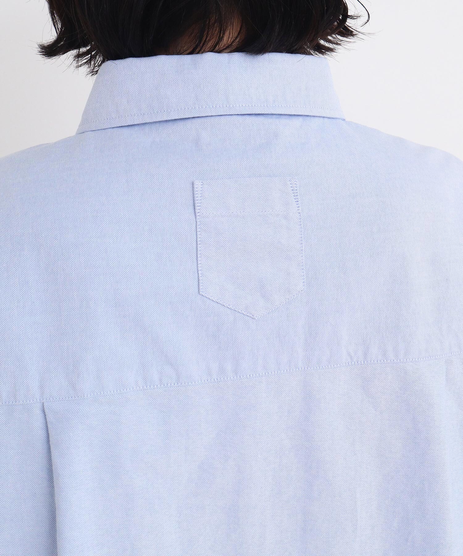 AMBIDEX Store ○40/1オックス 数字刺繍 長袖シャツワンピース(F