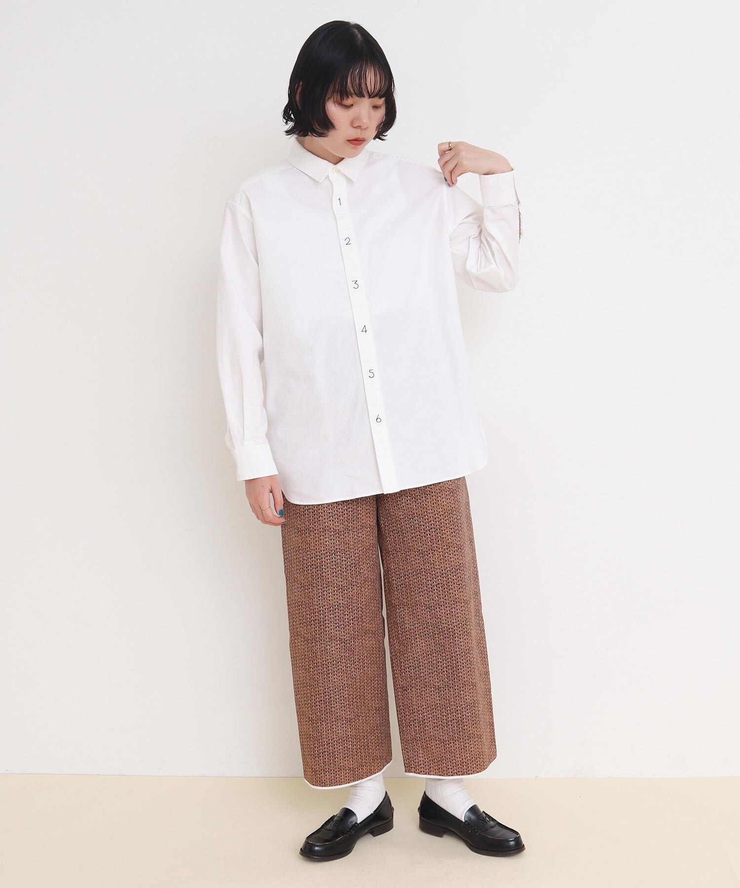 AMBIDEX Store 〇BASKET print マルポケット パンツ(F アオ): l