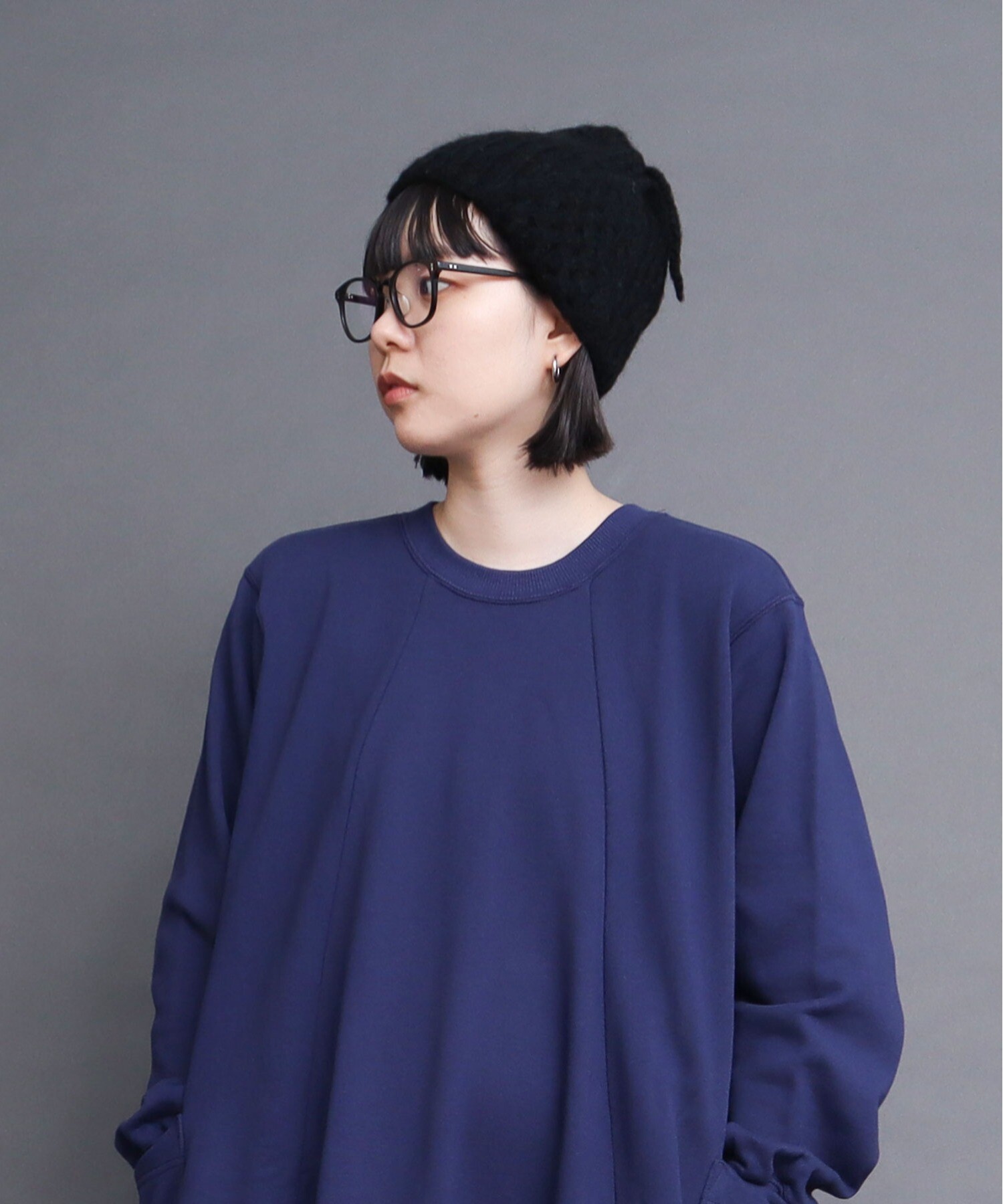 AMBIDEX Store ○WOOL フライトニットキャップ(F BLACK): l'atelier du