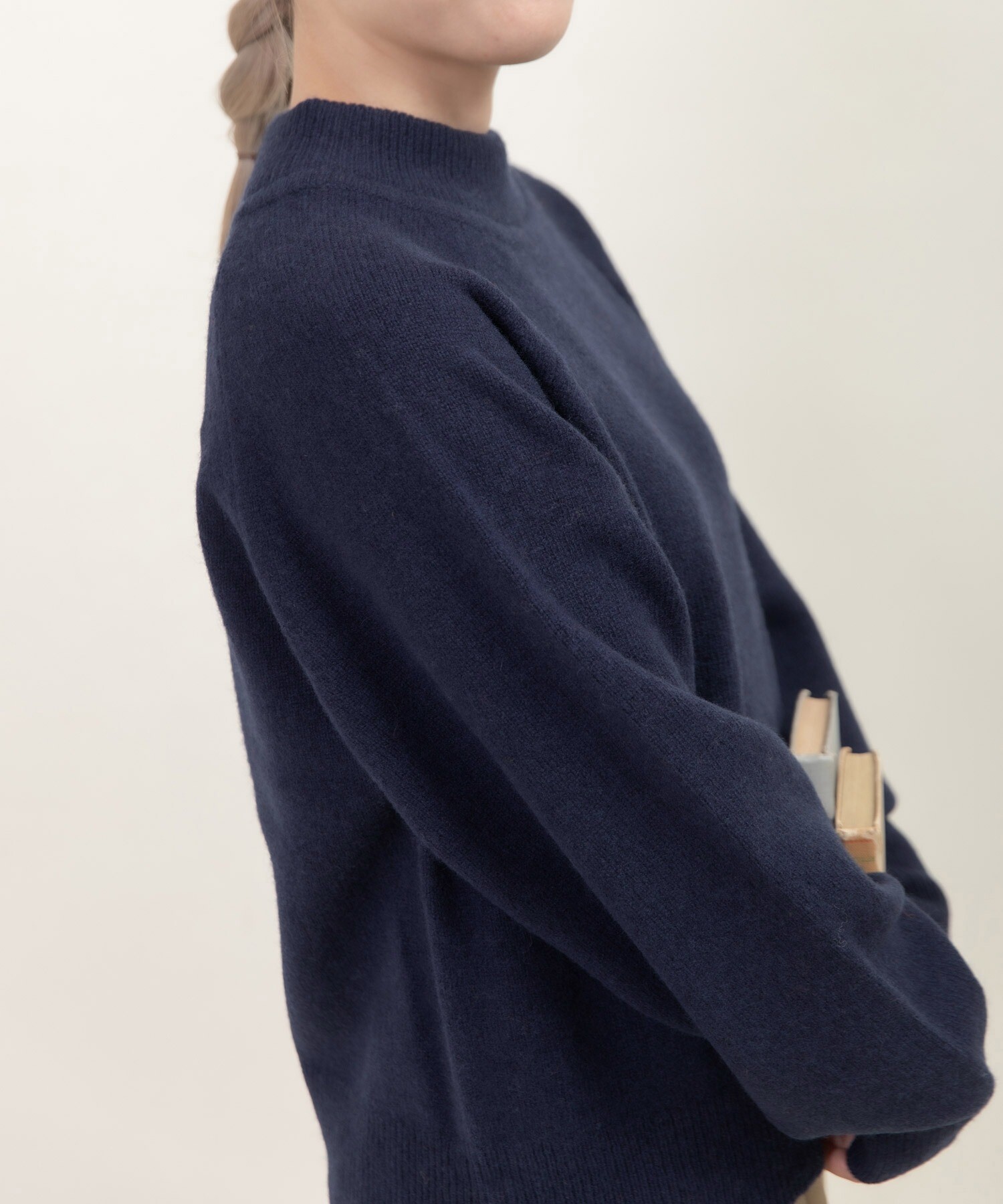 ラムウール ハイネックプルオーバー