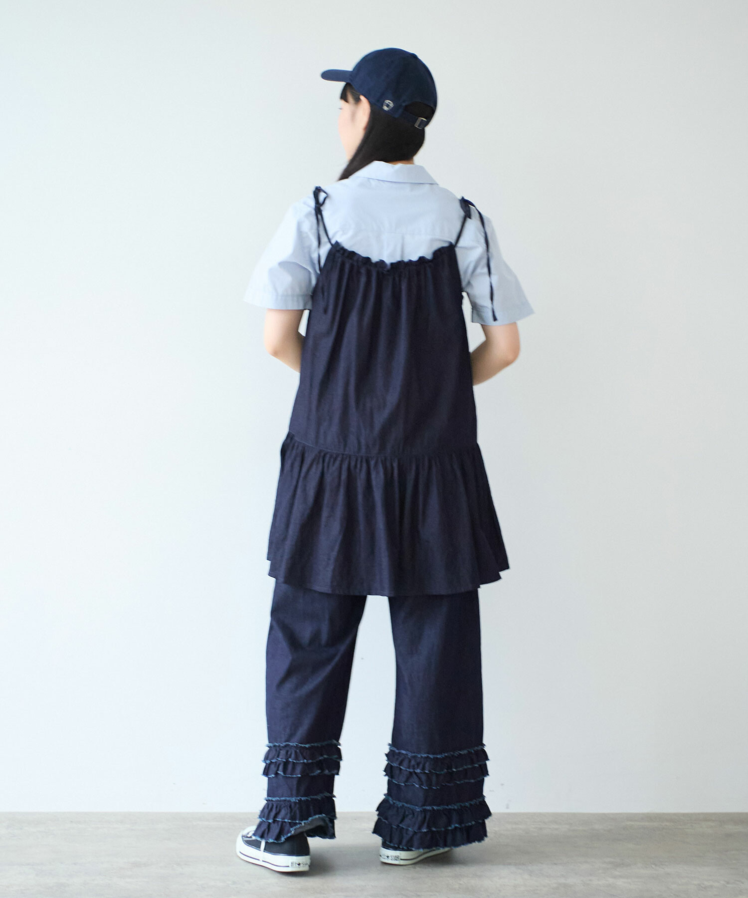 AMBIDEX Store ○ 5.5oz denim kincyaku チュニックブラウス(F