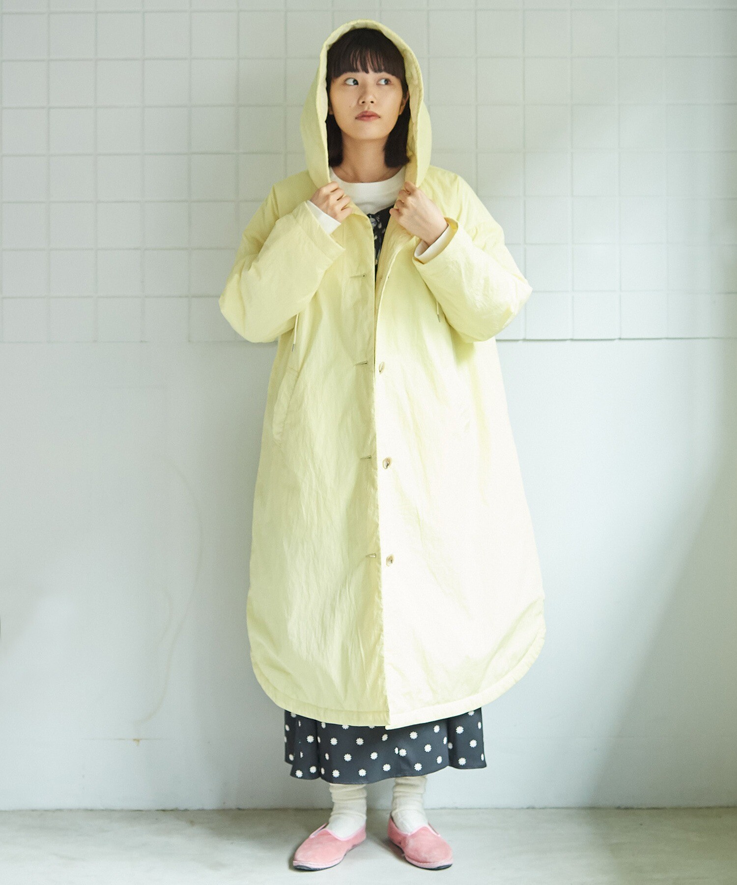 AMBIDEX Store ○EVODOWN hooded コート(F シロ): bulle de savon