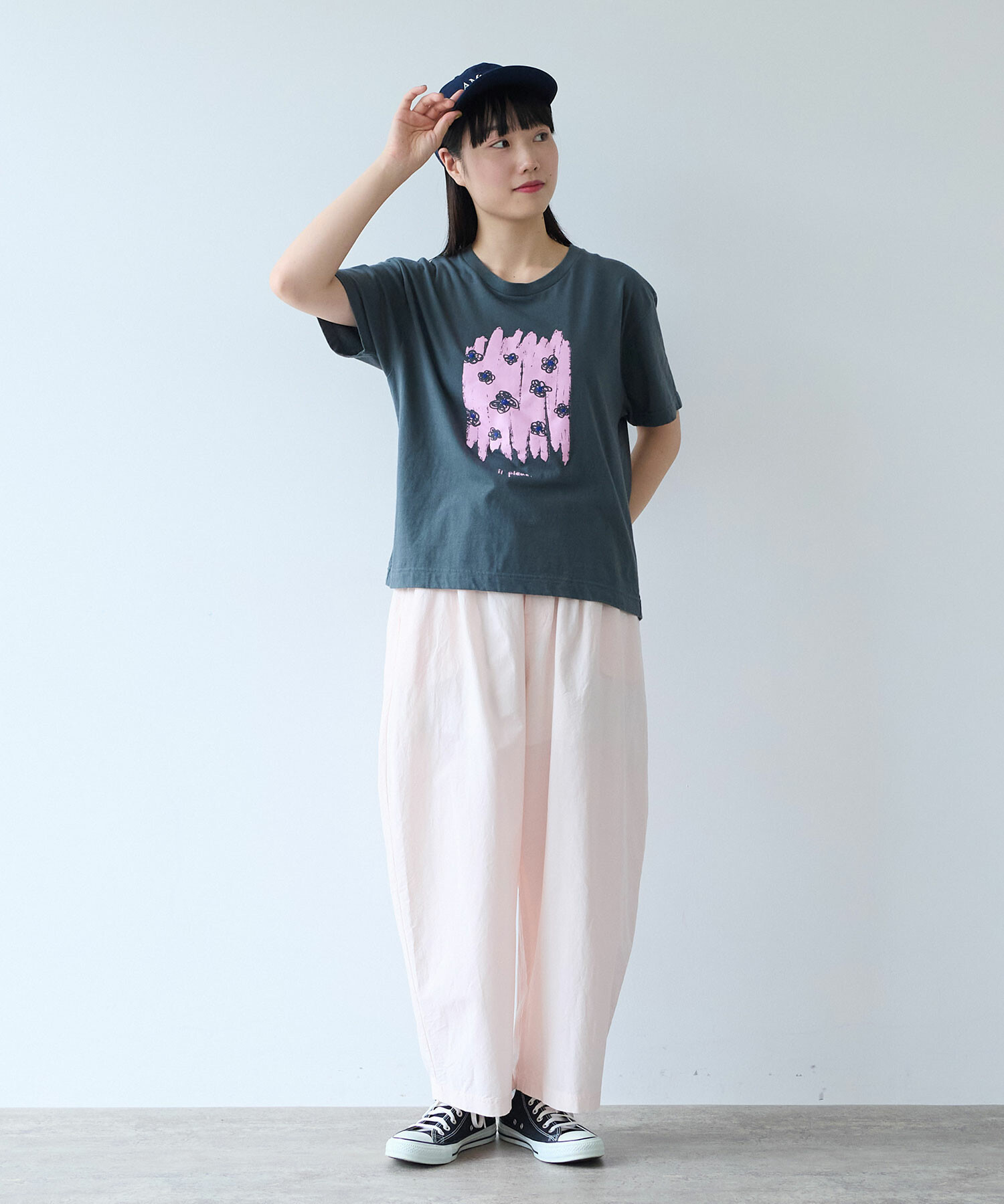 おはなさん専用商品 AMBIDEX Store ○ おはなのラバープリント Tシャツ(F シロ): bulle de