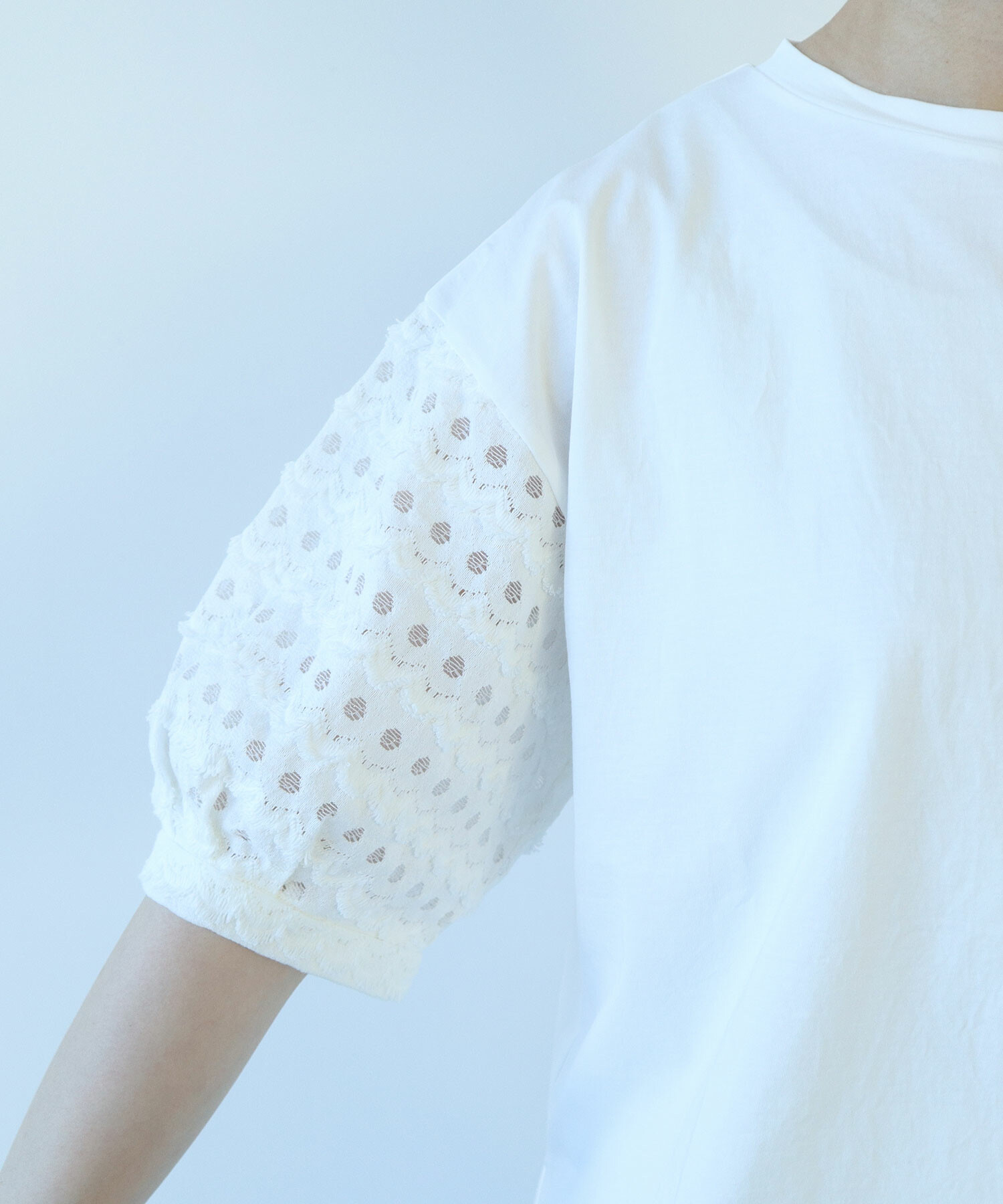 AMBIDEX Store △〇 naminami レース プルオーバー(F シロ