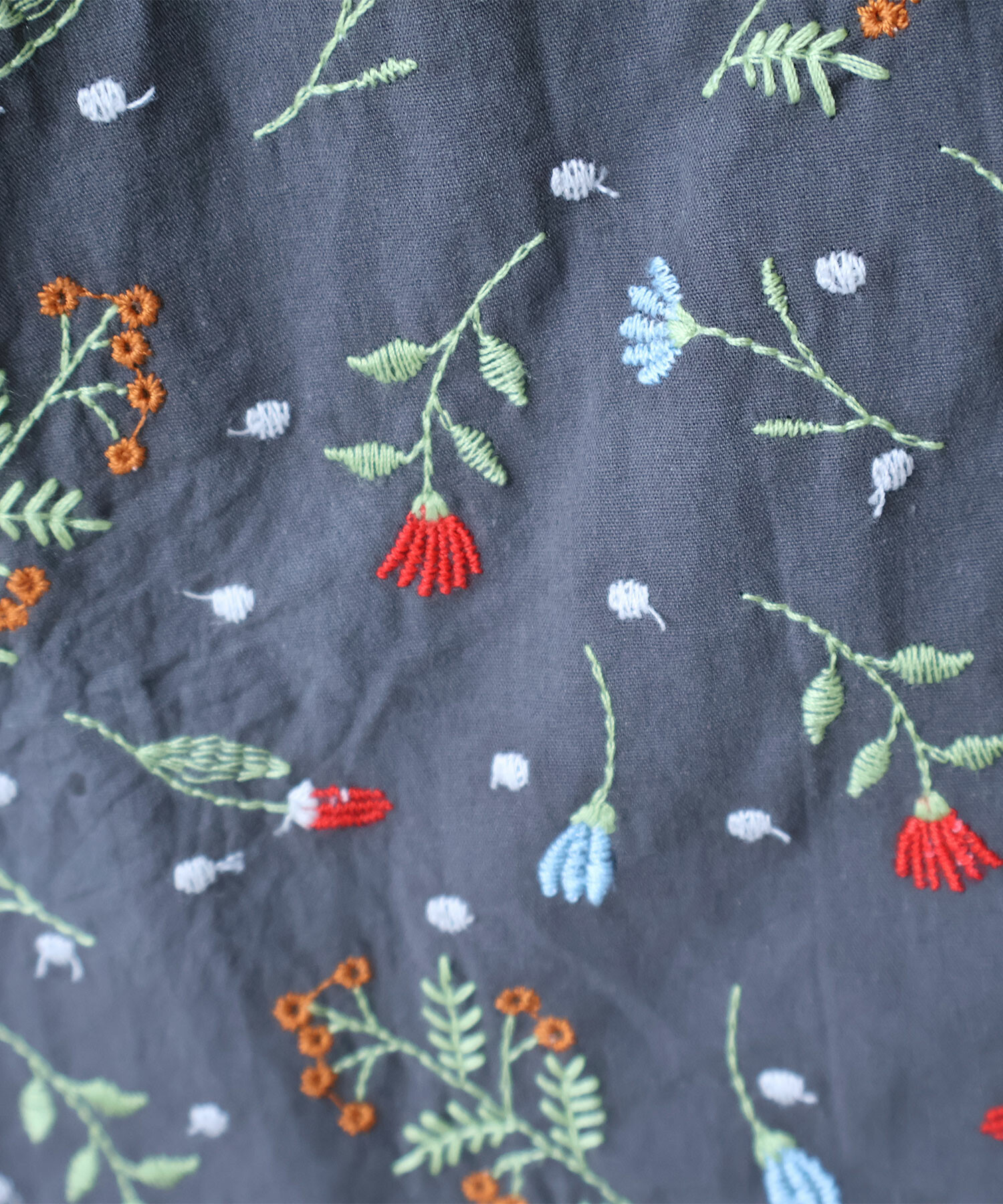 AMBIDEX Store 【予約販売】〇 はるの庭刺繍 ワンピース(F セージ