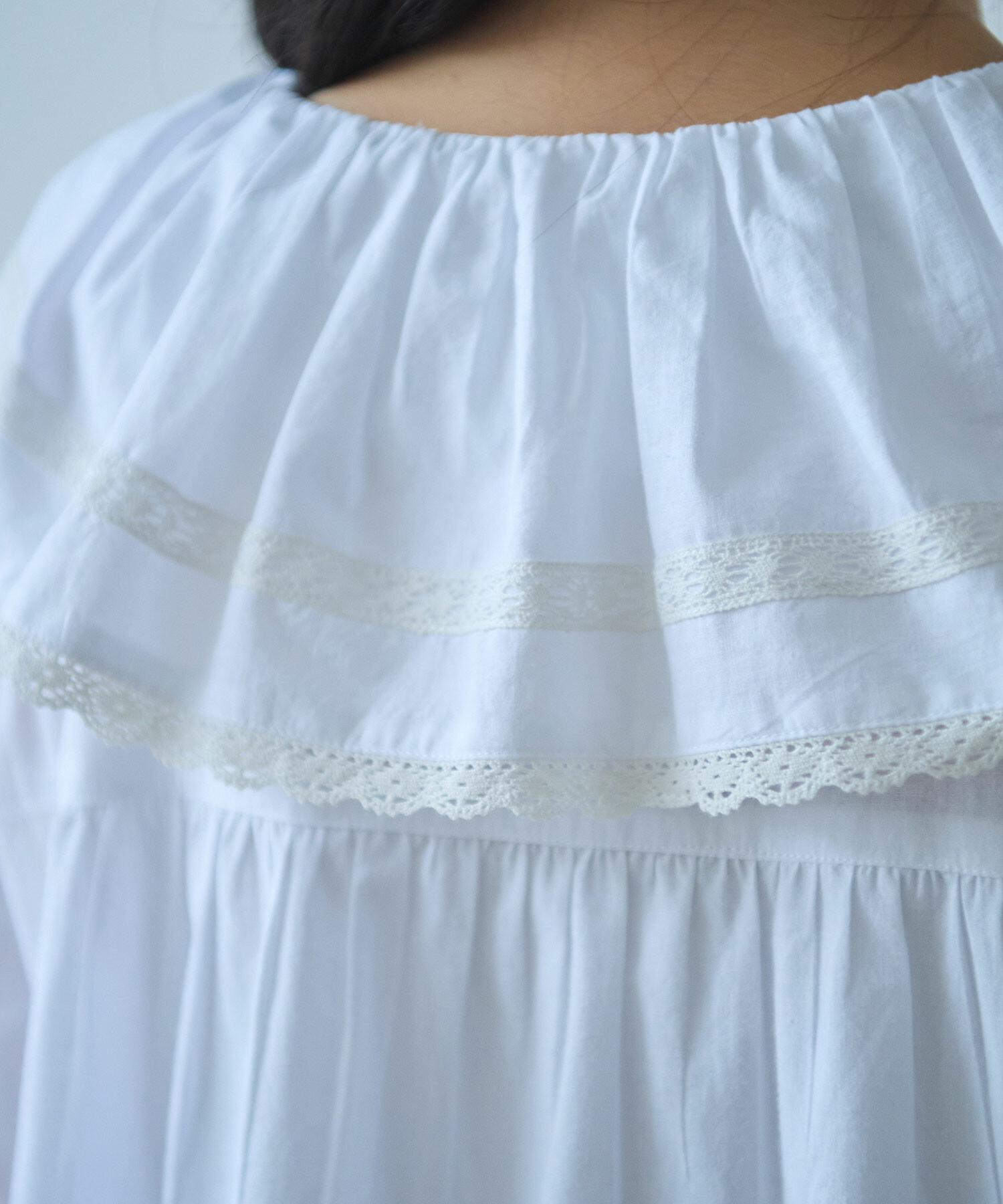 AMBIDEX Store 〇 60sローン lace ワンピース(F シロ): bulle de