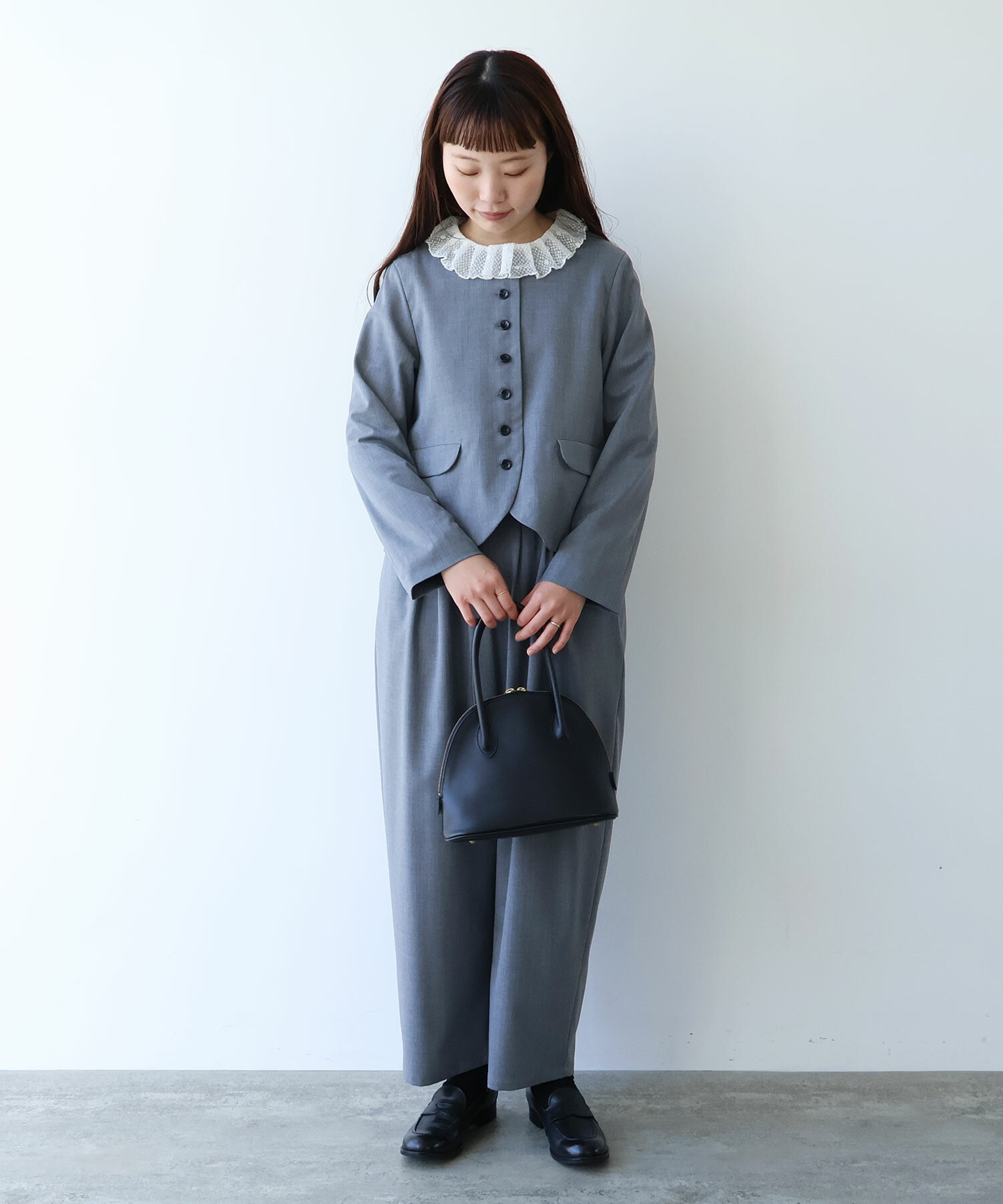 AMBIDEX Store 〇 2 / 80 TWツイル タックパンツ(F クロ): bulle de savon