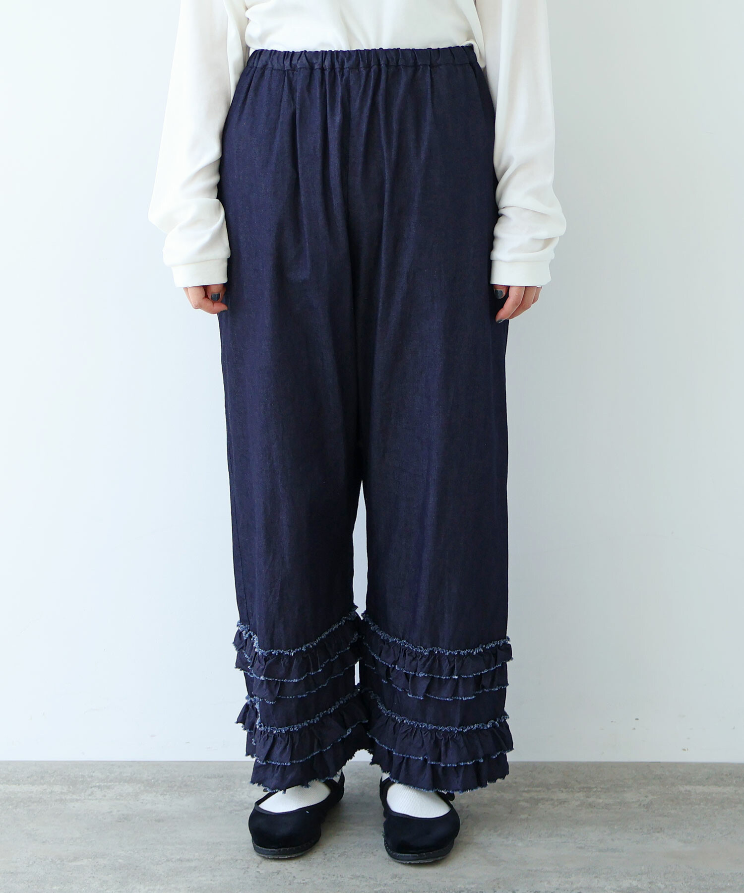 AMBIDEX Store ○ 5.5oz denim furi furi パンツ(F インディゴ): bulle