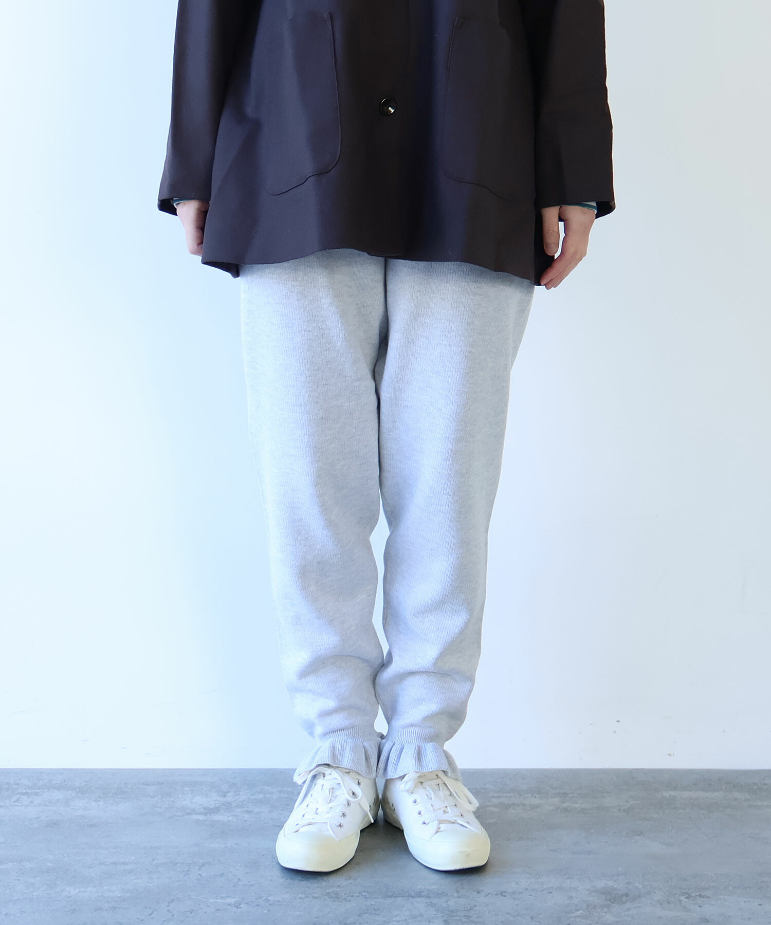 AMBIDEX Store 〇 puri puri ニットパンツ(F クロ): bulle de savon