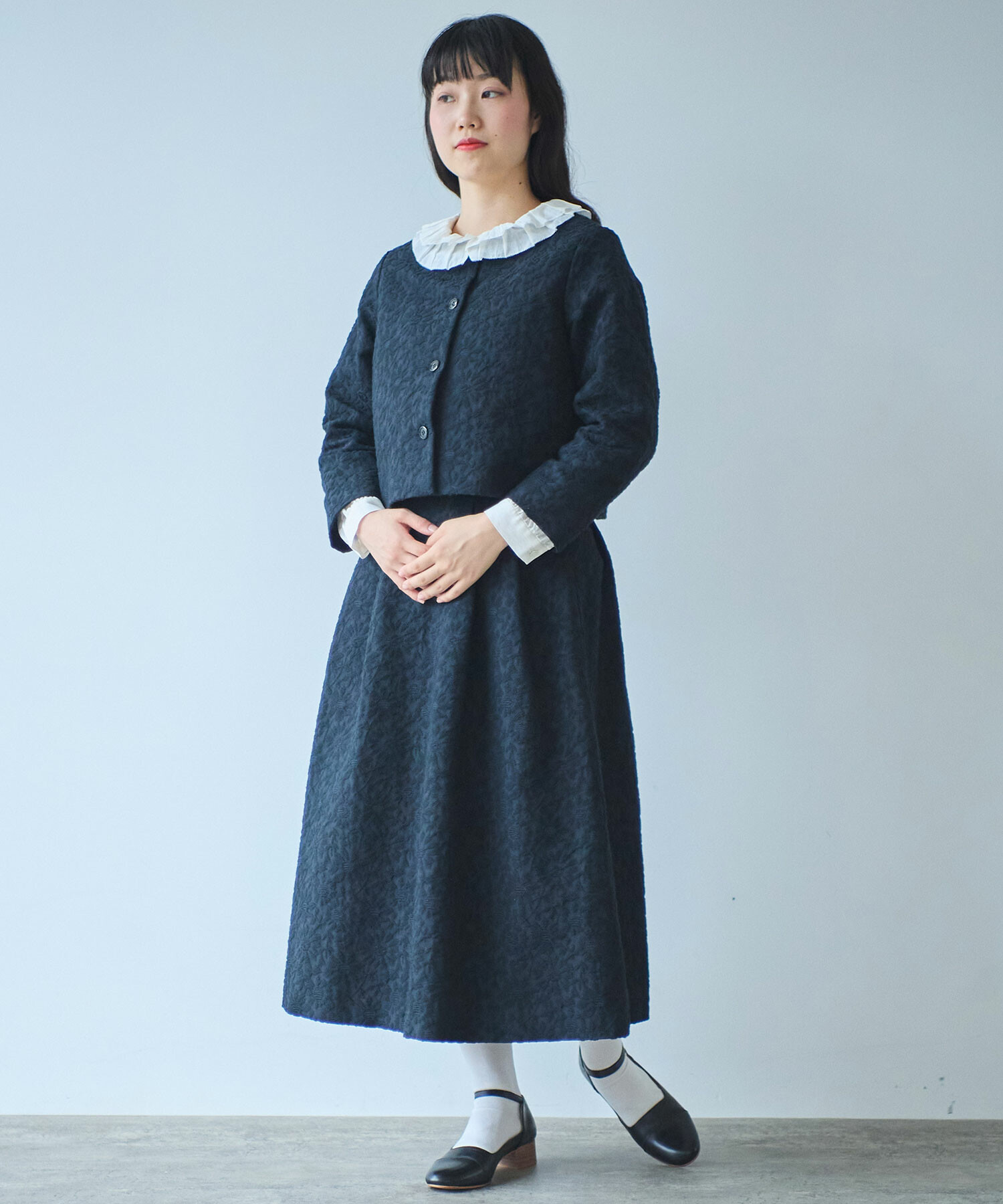 Sheglit スプレッドタックスカート ダークグリーン Sheglit スプレッドタックスカート ダークグリーン
