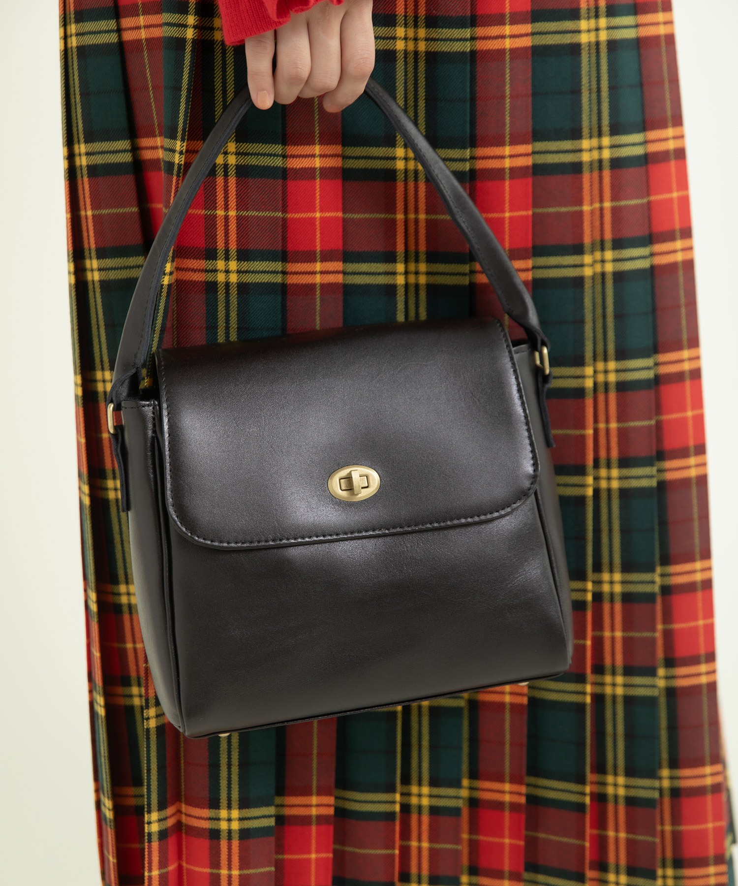 ︎ssw♡  AMBIDEX Store ○TIDEWAY別注 MOSS LEATHER ハンドBAG(F コゲチャ