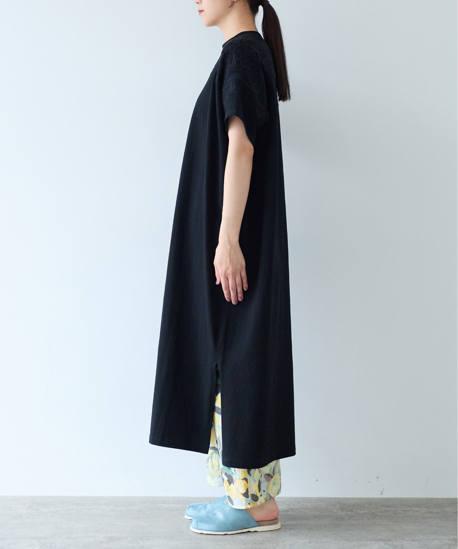新品 クレージュ ロゴ刺繍 アシンメトリーワンピース ボディスーツ S 新品 クレージュ ロゴ刺繍 アシンメトリーワンピース ボディ